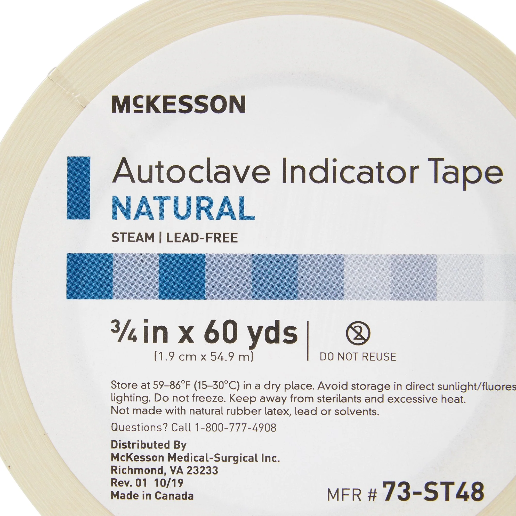 McKesson Brand McKesson Steam Indicator Tape, 0.5 Inch x 60 Yard (24/CS) - Image 2