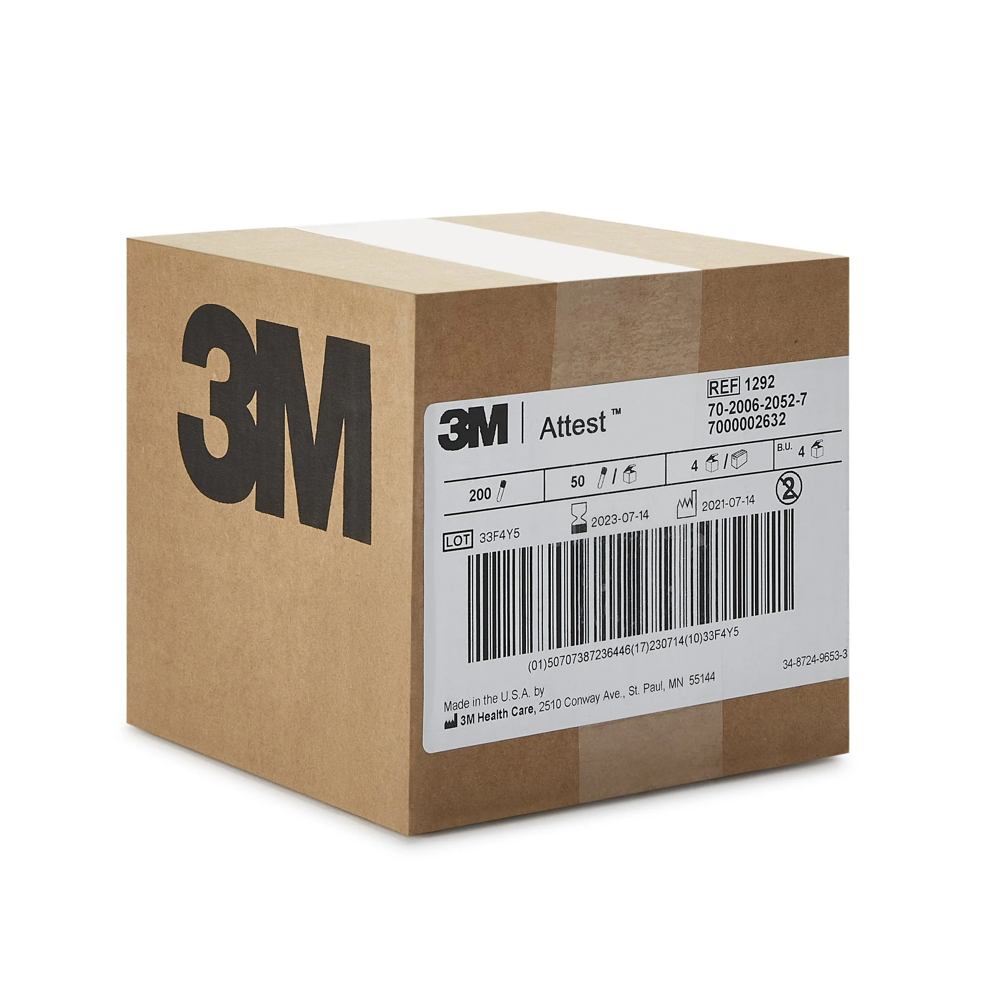 Solventum Corporation 3M Attest Rapid Readout Sterilization Biological Indicator Vial (200/CS) - Image 4