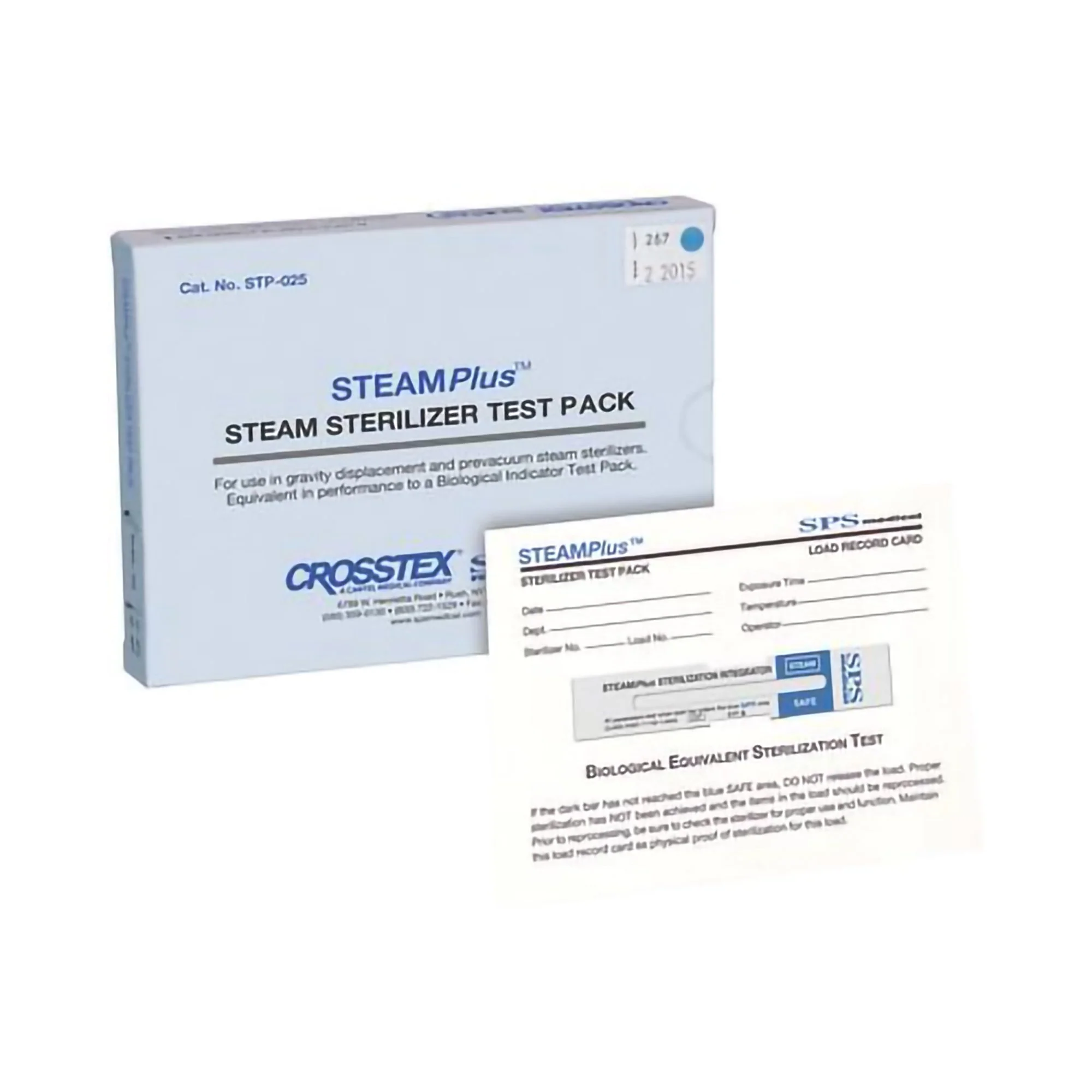 SPS Medical Supply STEAMPlus Sterilization Chemical Integrator Pack, 4 Inch, Class 5 (25/CS)