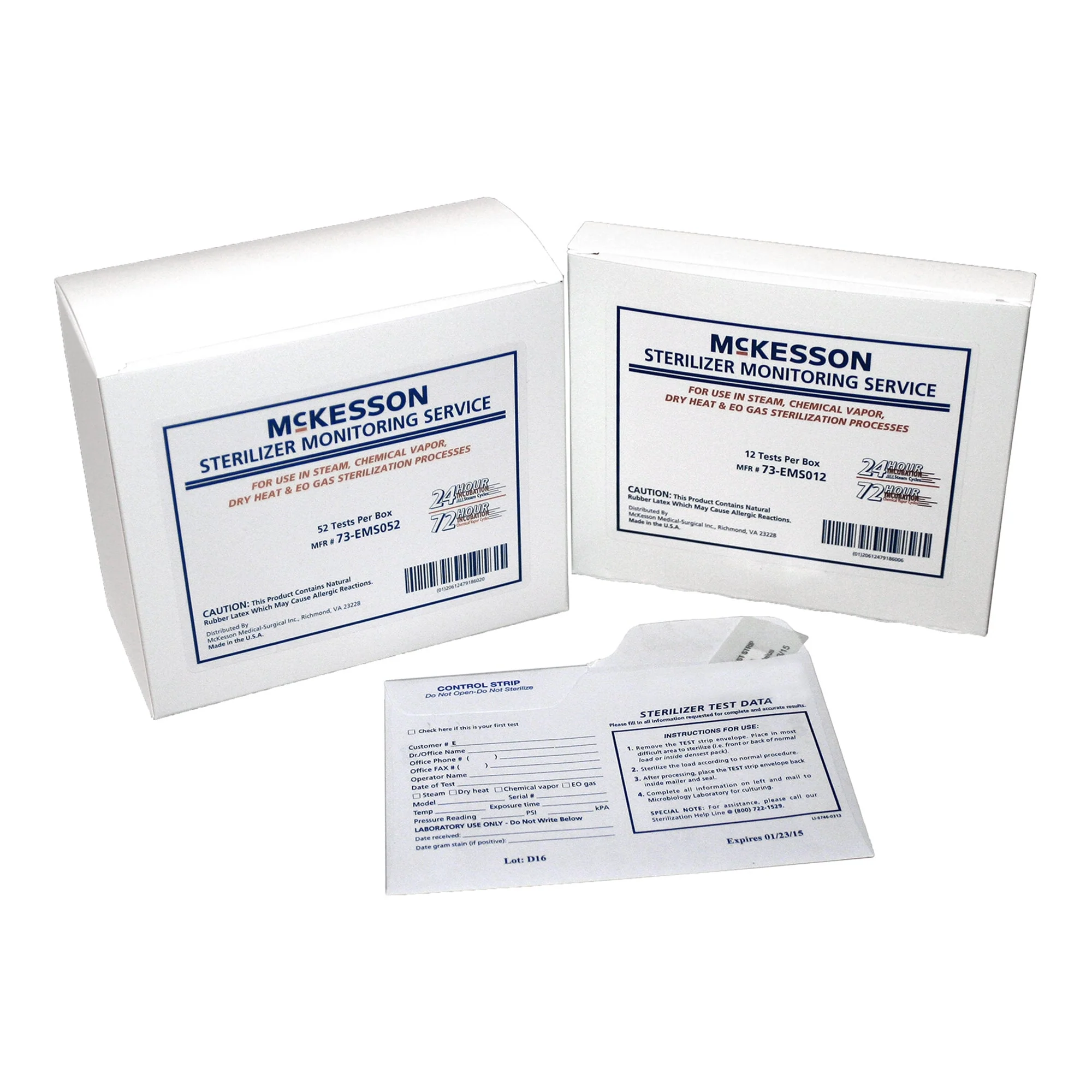 McKesson Brand McKesson Sterilizer Monitoring Mail-In Service (208/CS)