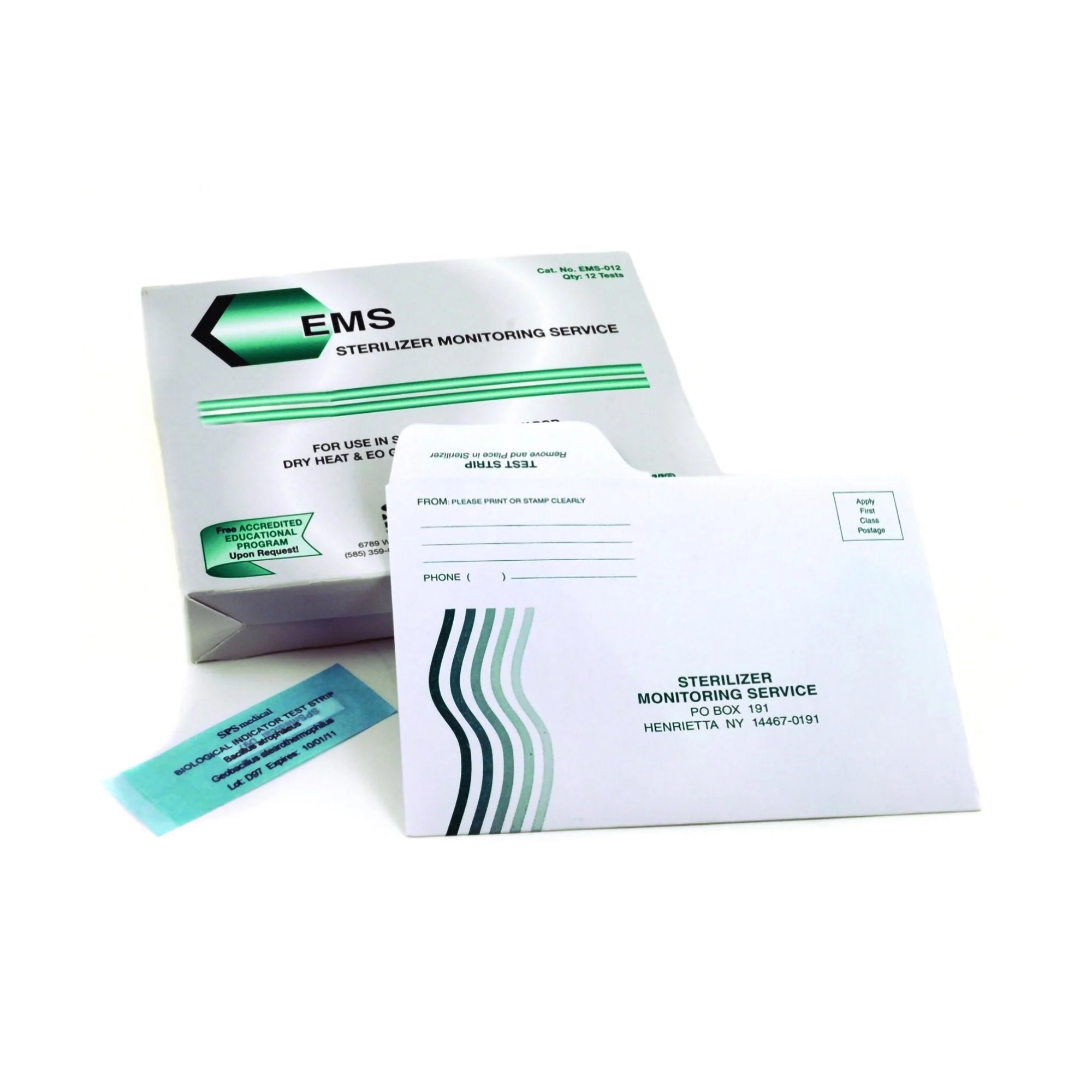 SPS Medical Supply EMS Envelope Test Kit (12/BX)