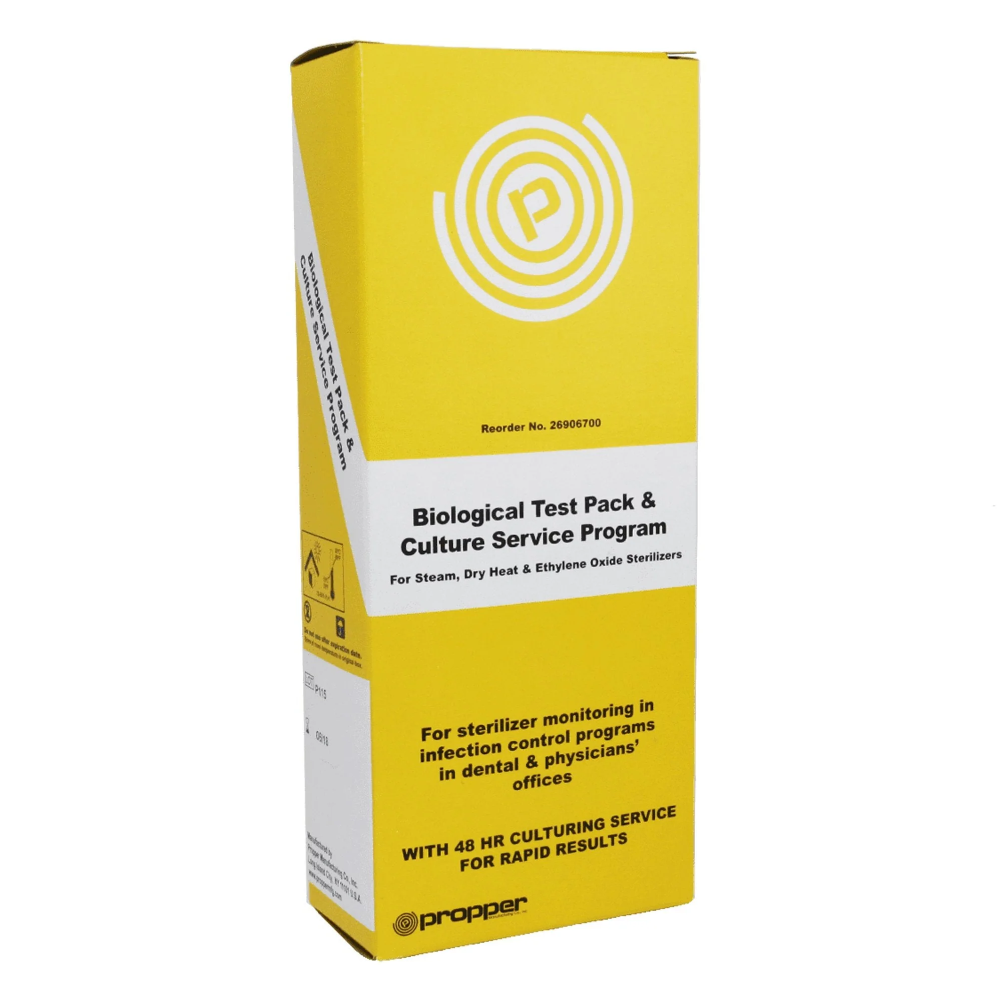 Propper Manufacturing Propper Sterilization Biological Test Mail-In Culture Service (10/BX)