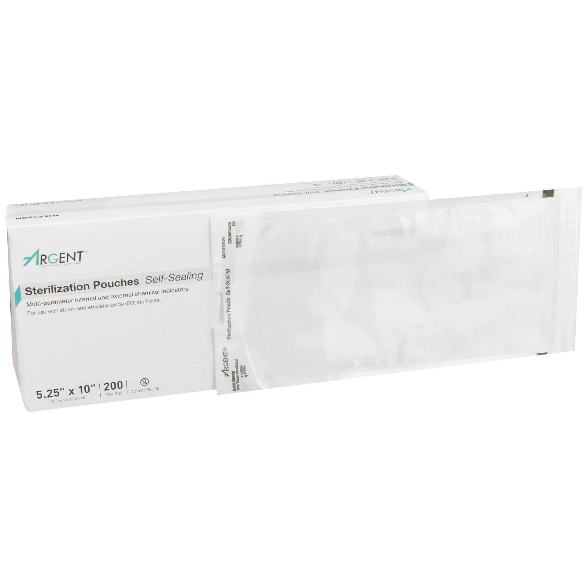 McKesson Brand McKesson Argent Sure-Check Sterilization Pouch, 5-1/4 x 10 Inch (2000/CS)
