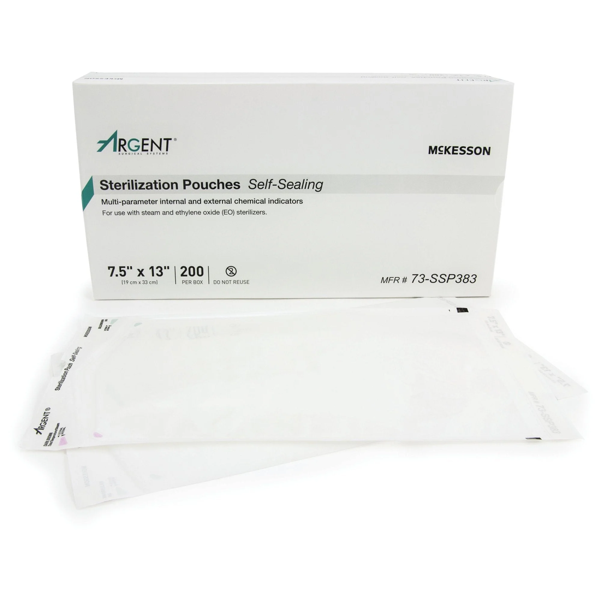 McKesson Brand McKesson Argent Sure-Check Sterilization Pouch, 7.5 x 13 Inch (1000/CS) - Image 2