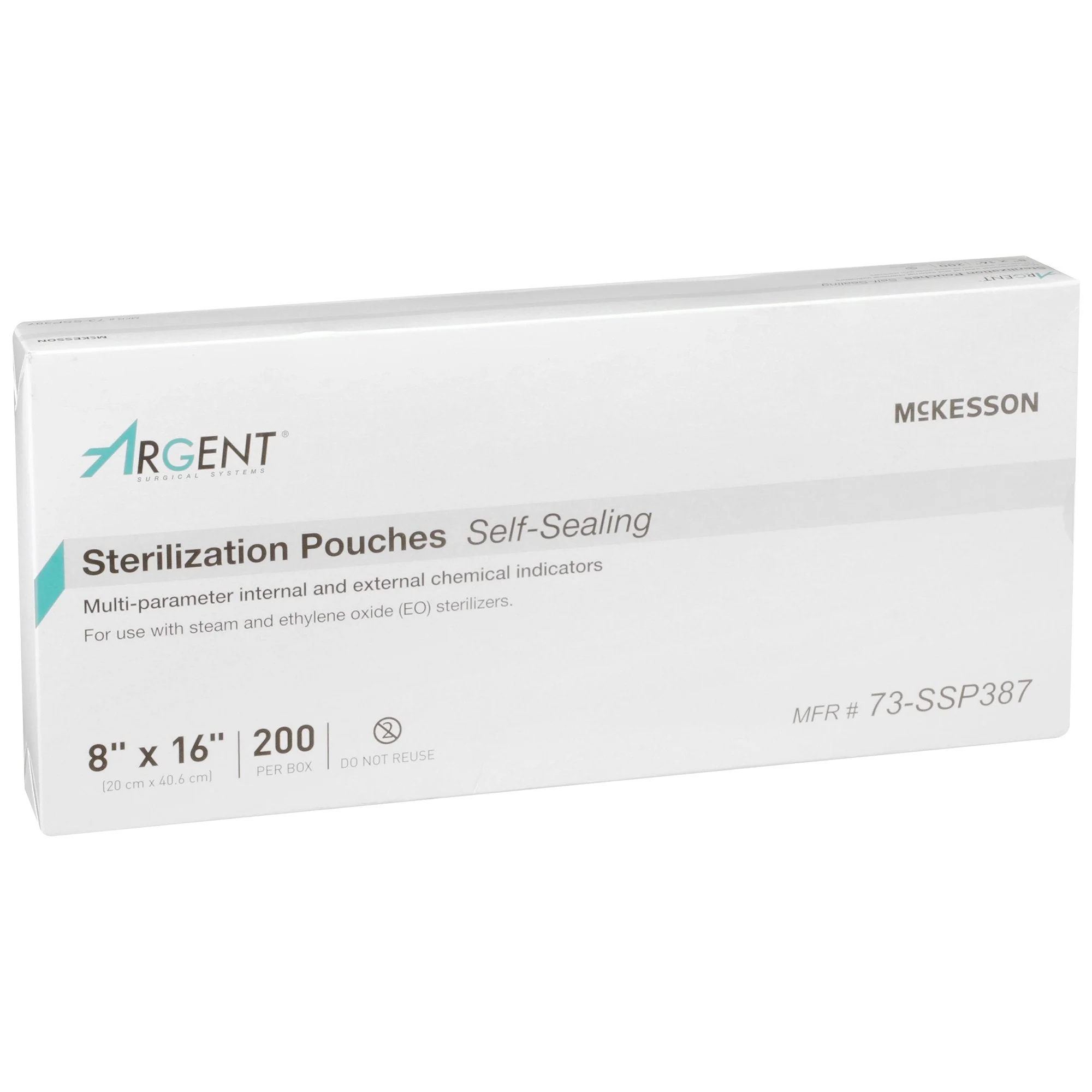 McKesson Brand McKesson Argent Sure-Check Sterilization Pouch, 8 x 16 Inch (5/CS) - Image 2