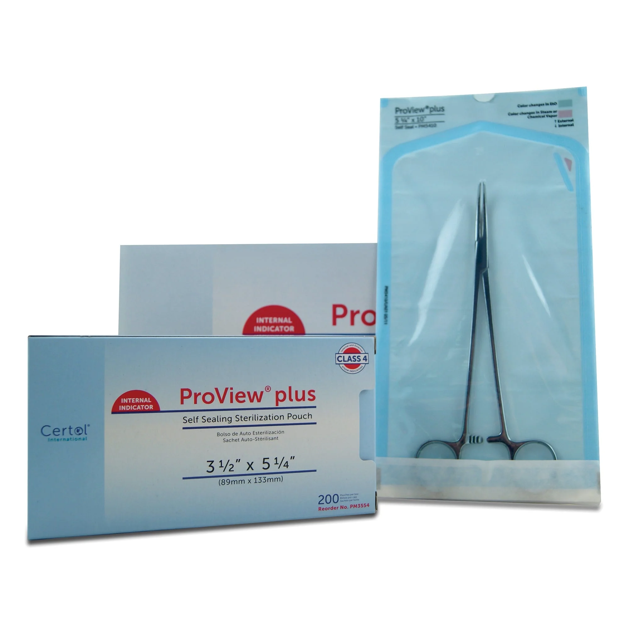 MicroCare LLC ProView plus Sterilization Pouch, 3-1/2 x 5-1/4 Inch (1200/CS) - Image 2