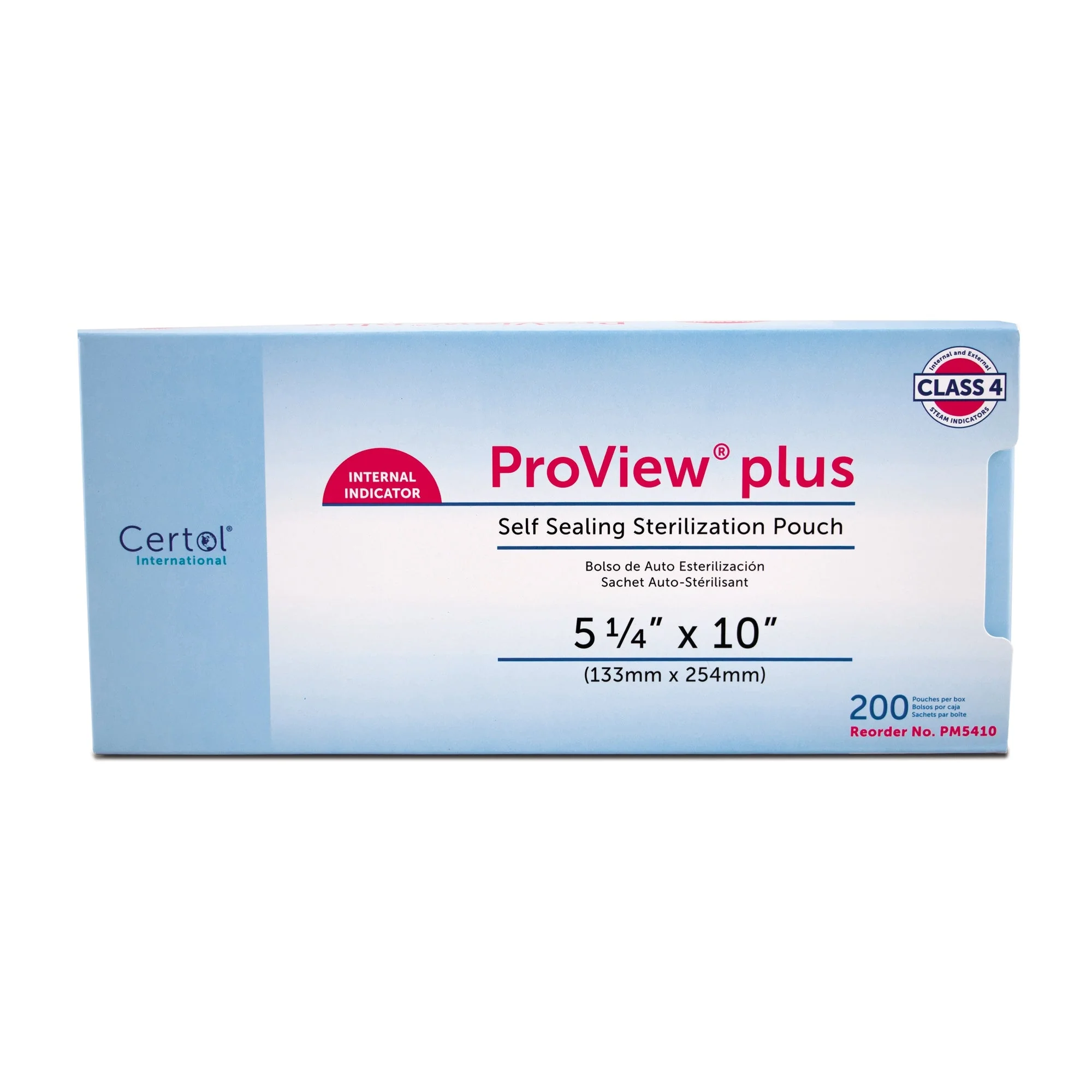 MicroCare LLC ProView plus Sterilization Pouch, 5-1/4 x 10 Inch (1200/CS)