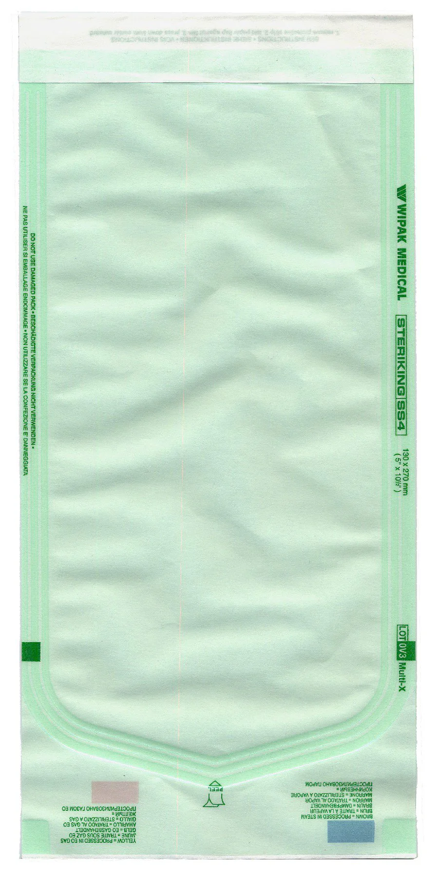 Healthmark Industries Steriking Sterilization Pouch, 5 x 10.5 Inch, for EO, Gas, Steam Sterilization (1000/CS)