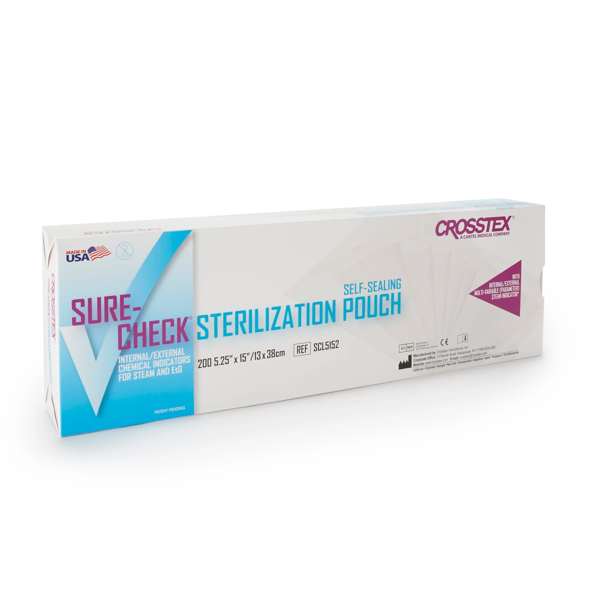 SPS Medical Supply Sure-Check Sterilization Pouch, 5¼ x 15 Inch (2000/CS) - Image 2
