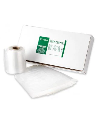 SPS Medical Supply Sterilization Roll Sani-Tube Steam / Dry Heat 6 Inch X 100 Foot White / Red Heat Seal / Tape Nylon (12/CS)