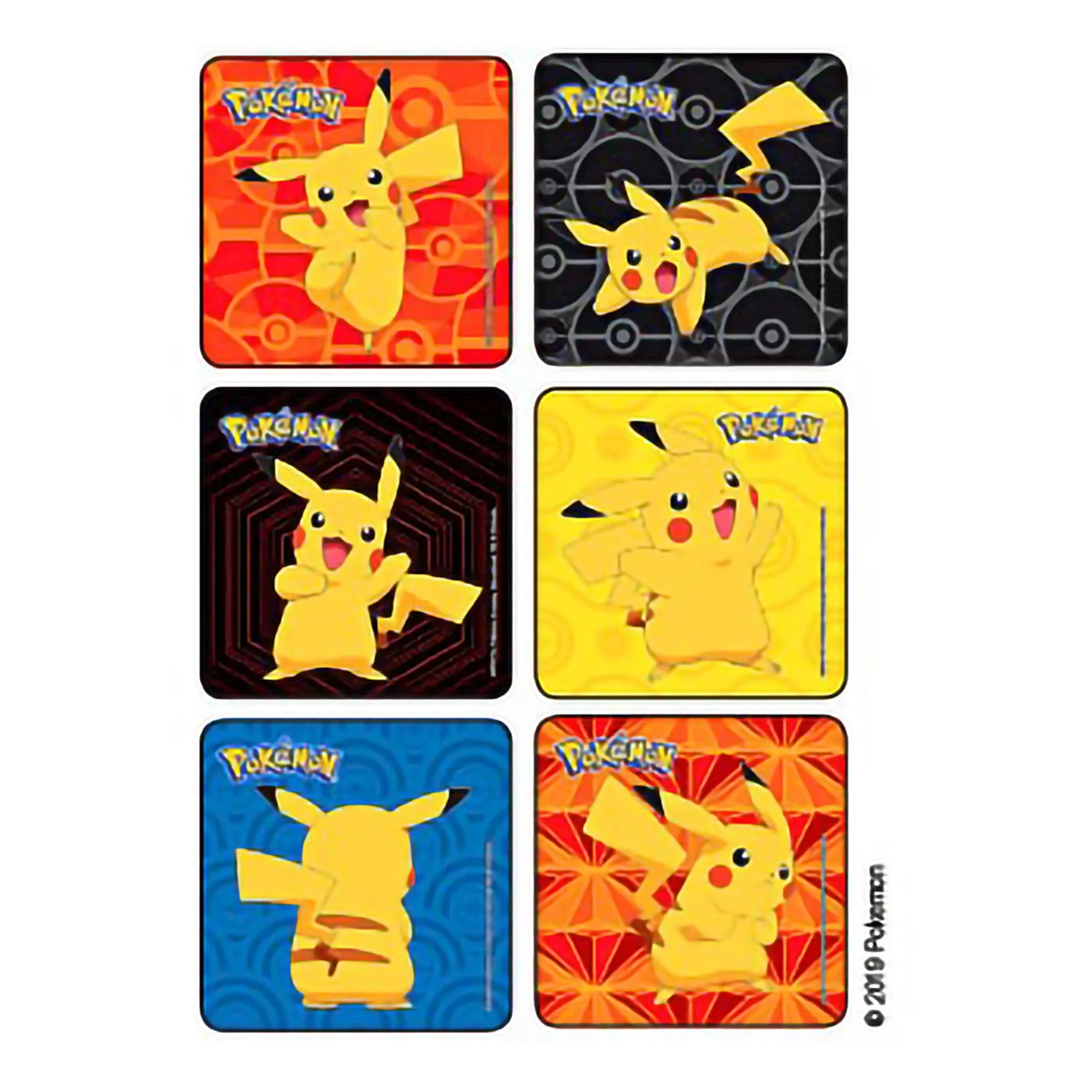 Medibadge Sticker Kids Love Stickers 72 per Roll Pokemon Pikachu 2-1/2 X 2-1/2 Inch