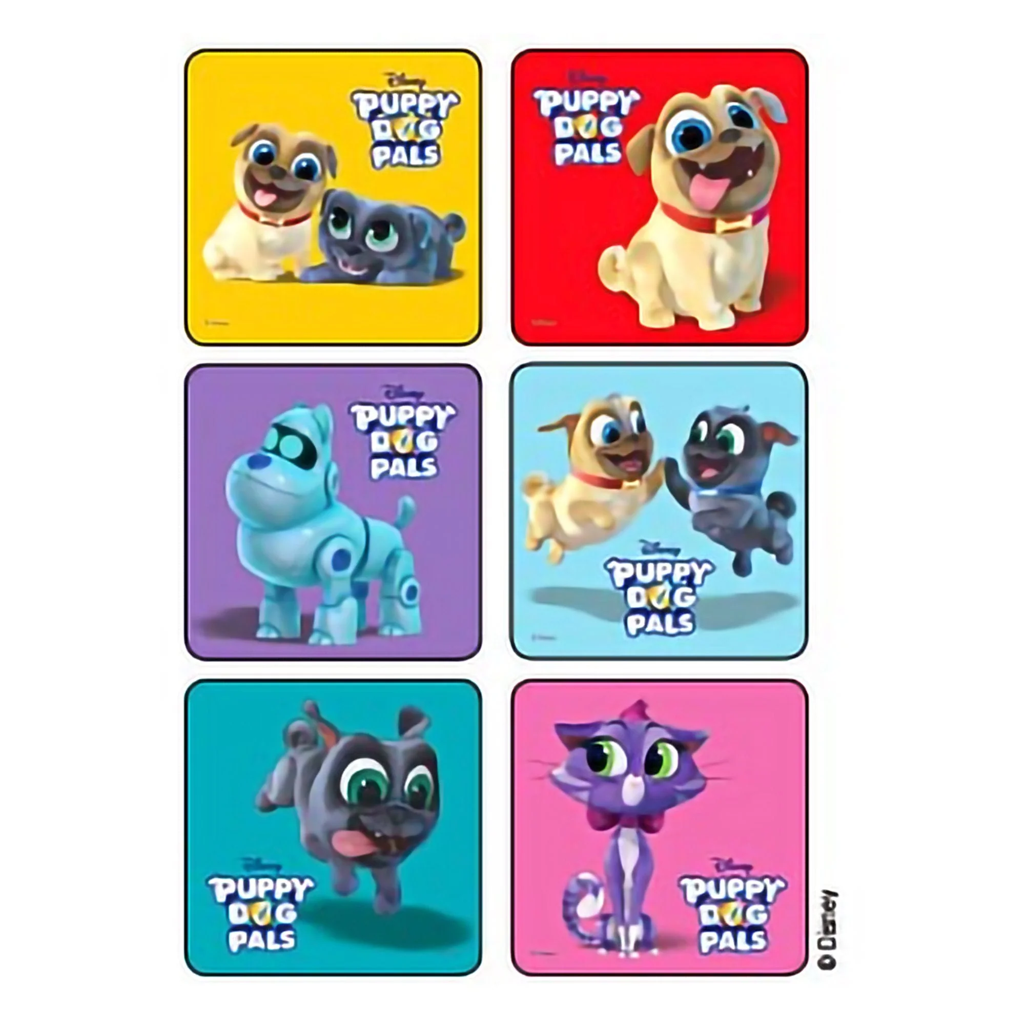 Medibadge Sticker Kids Love Stickers 75 per Pack Puppy Dog Pals 2-1/2 X 2-1/2 Inch (75/PK)