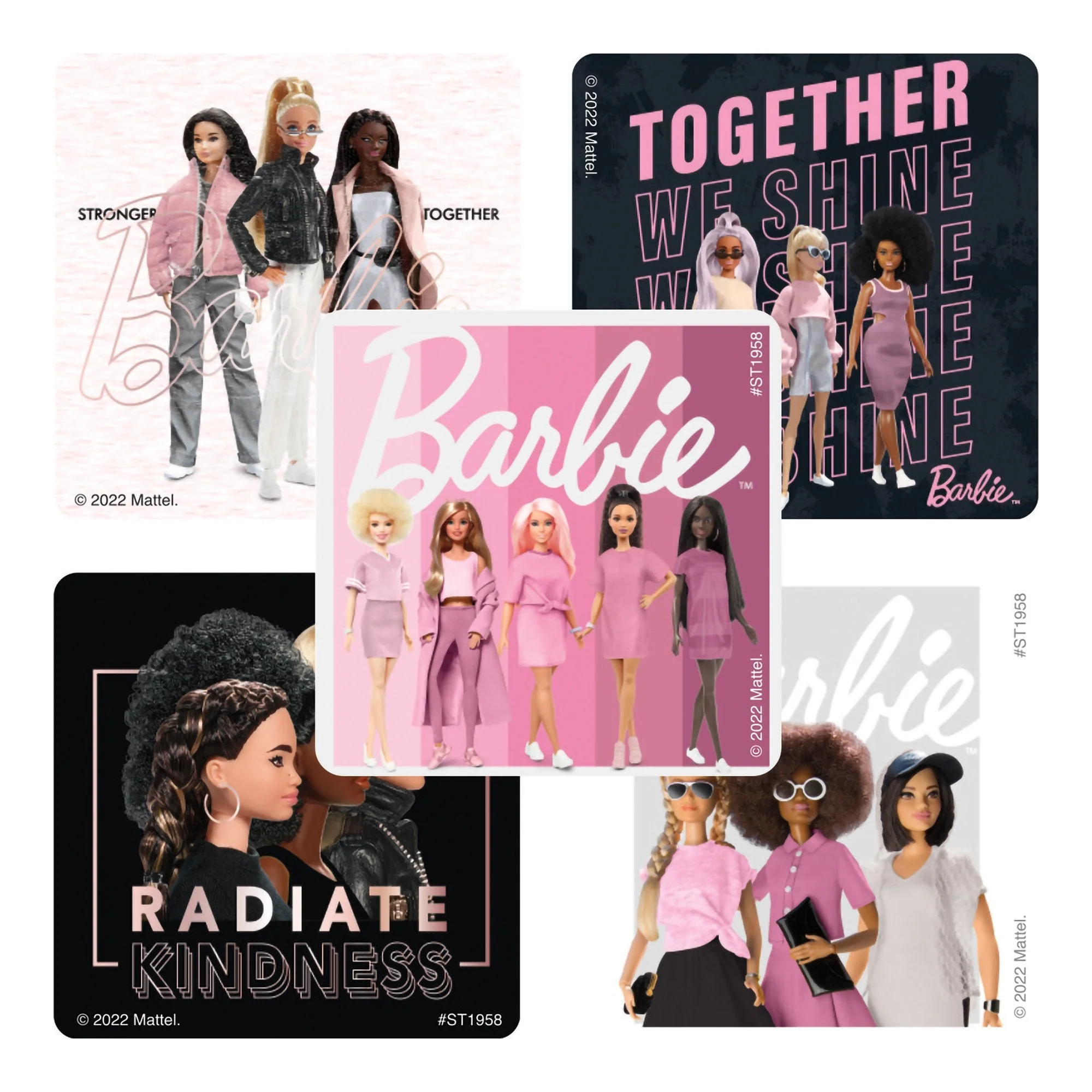 SmileMakers Sticker SmileMakers 100 per Box Barbie & Friends 2-1/2 X 2-1/2 Inch (100/BX)