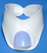 Luminaud Stoma Shower Collar 6 W X 4 H Inch, White, Semi-Rigid, PVC Plastic and Nylon For Tracheostomy Stoma