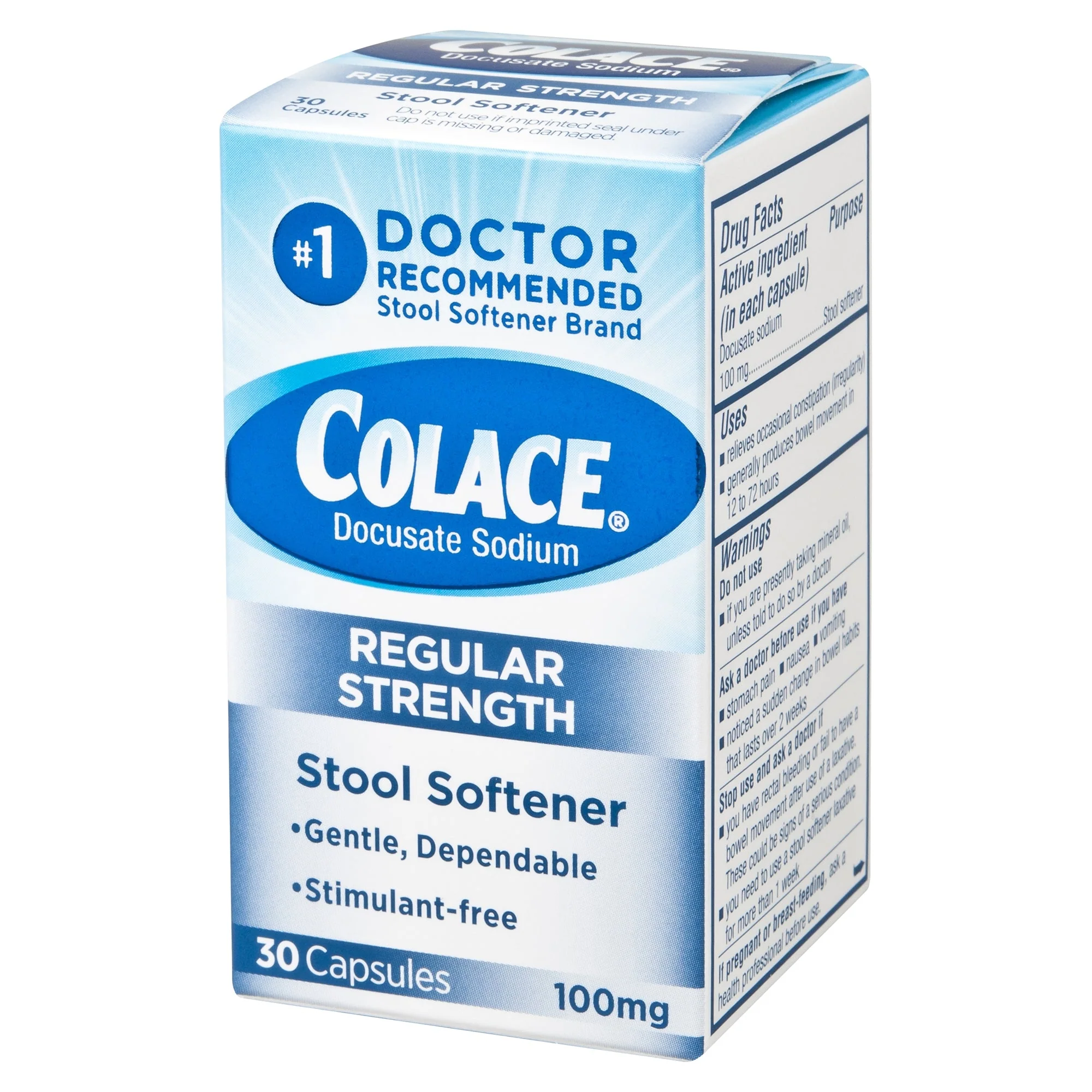 Purdue Pharma Colace Docusate Sodium Stool Softener (30/BX)