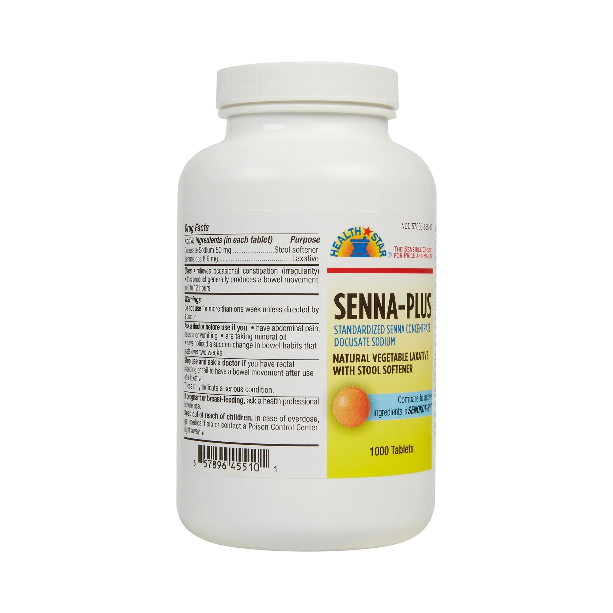 Geri-Care Geri-Care Senna Plus Docusate Sodium / Sennosides Stool Softener (12/CS) - Image 2