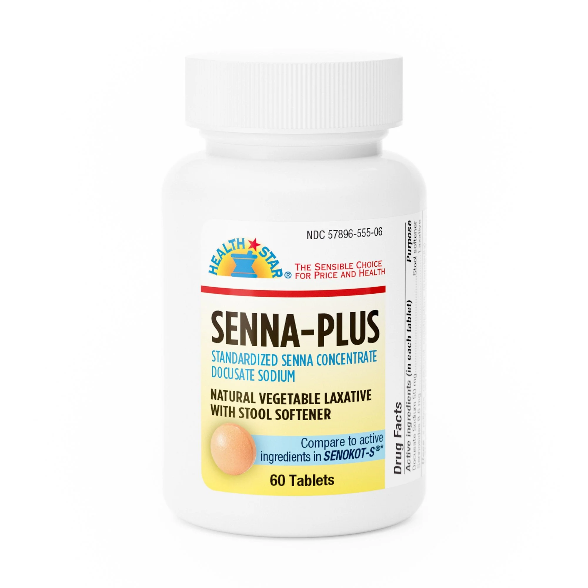 Geri-Care Health*Star Docusate Sodium / Sennosides Stool Softener (12/CS)