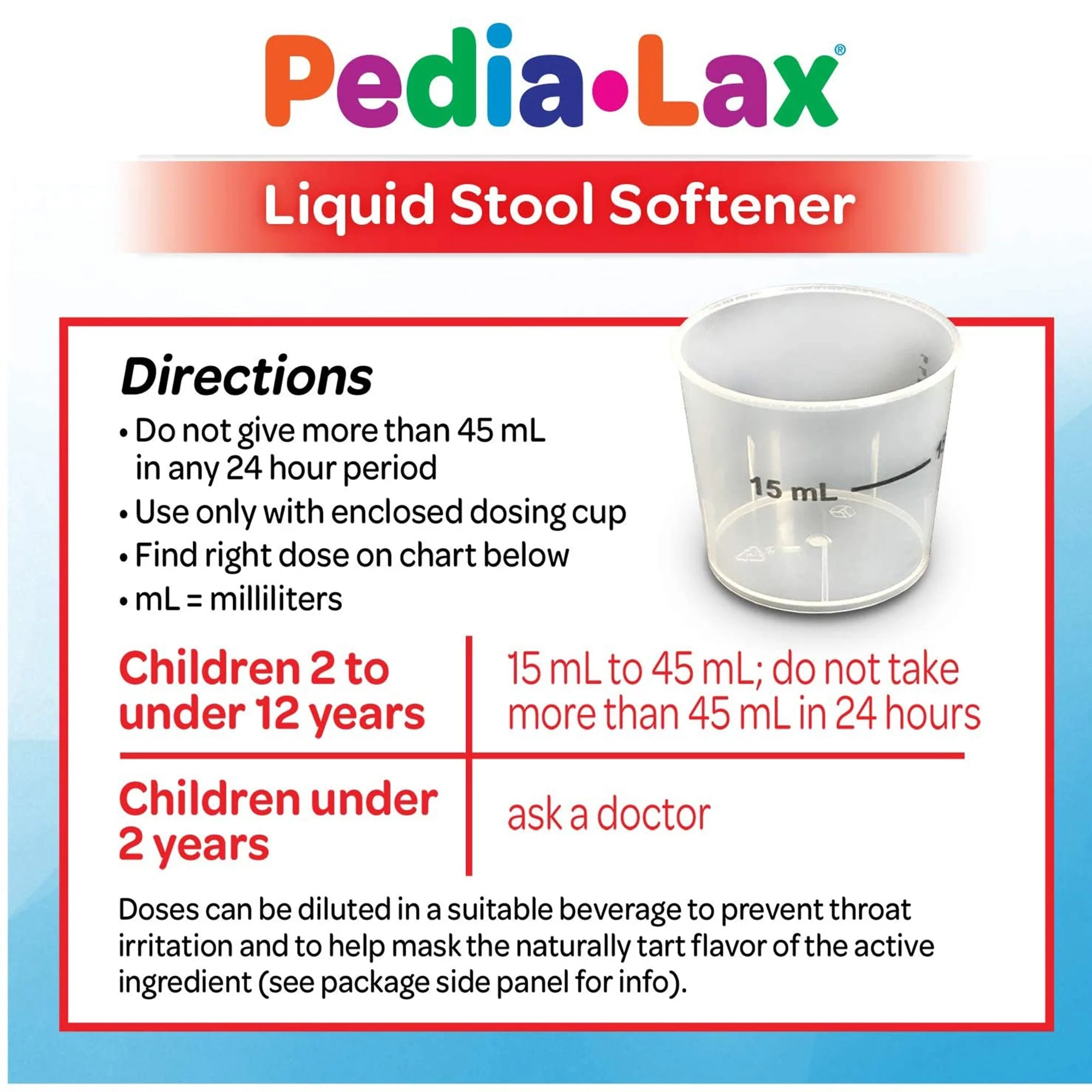 C.B. Fleet Pedia-Lax Liquid Stool Softener Berry Flavor - Image 3
