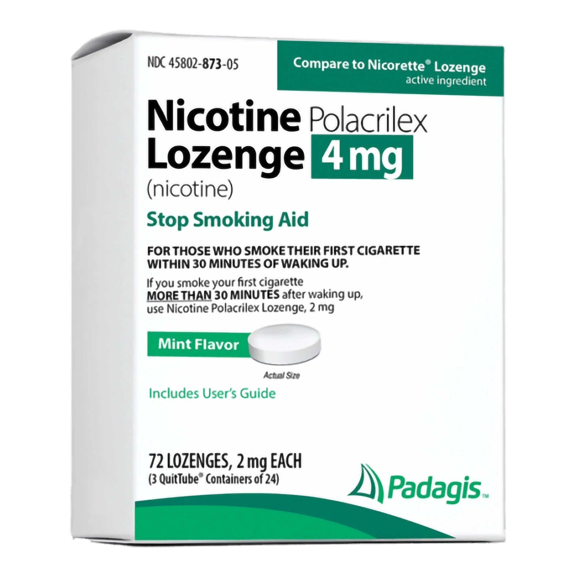 Perrigo Company Padagis Stop Smoking Aid Lozenges 4 mg Mint (72/BX)