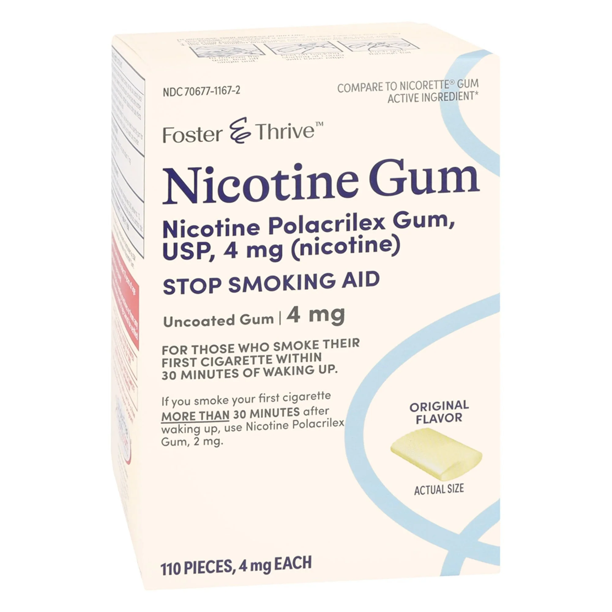 Stop Smoking Aid Foster & Thrive 4 mg Strength Gum