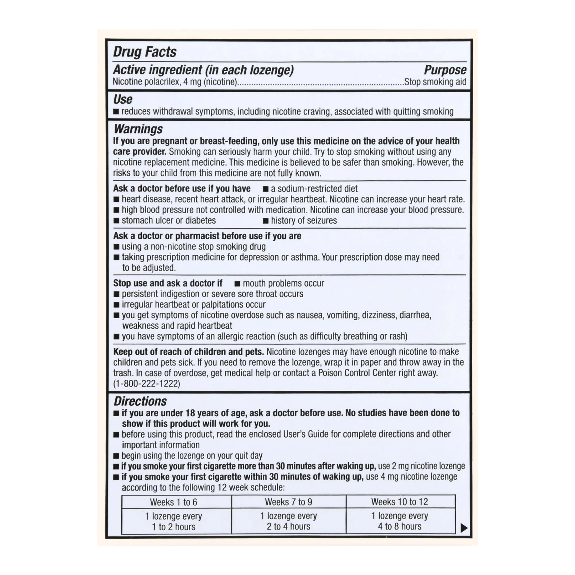 McKesson Brand Foster & Thrive Nicotine Polacrilex 4 mg (Nicotine) Lozenges Mint - Image 3