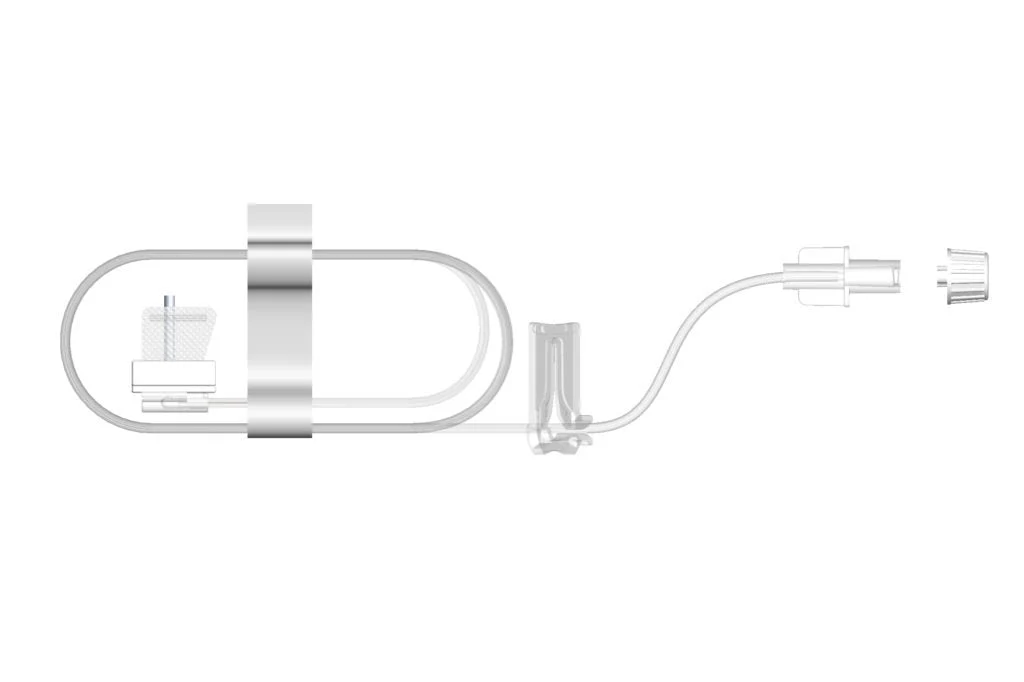 Subcutaneous Infusion Set Sub-Q 24 Gauge 9 mm 36 Inch Tubing Without Port