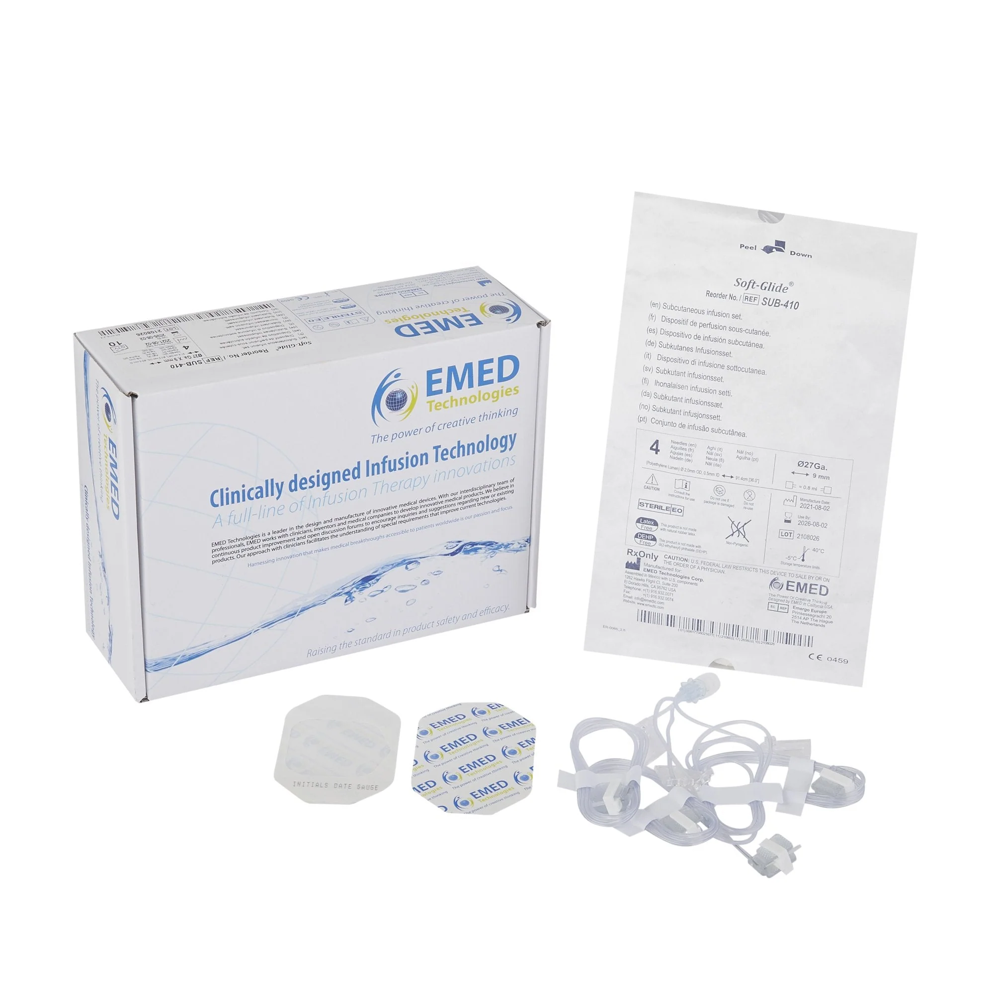 Subcutaneous Infusion Set Sub-Q 27 Gauge X 4 9 mm 36 Inch Tubing Without Port