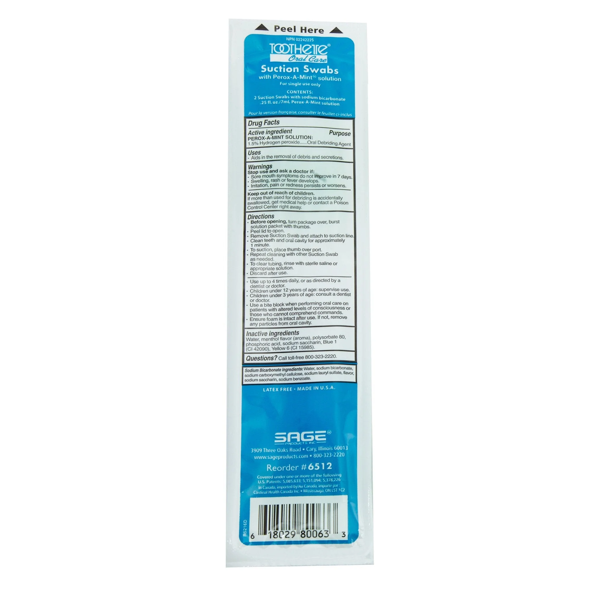 Sage Products Toothette Single Use Suction Swab System (200/CS) - Image 6