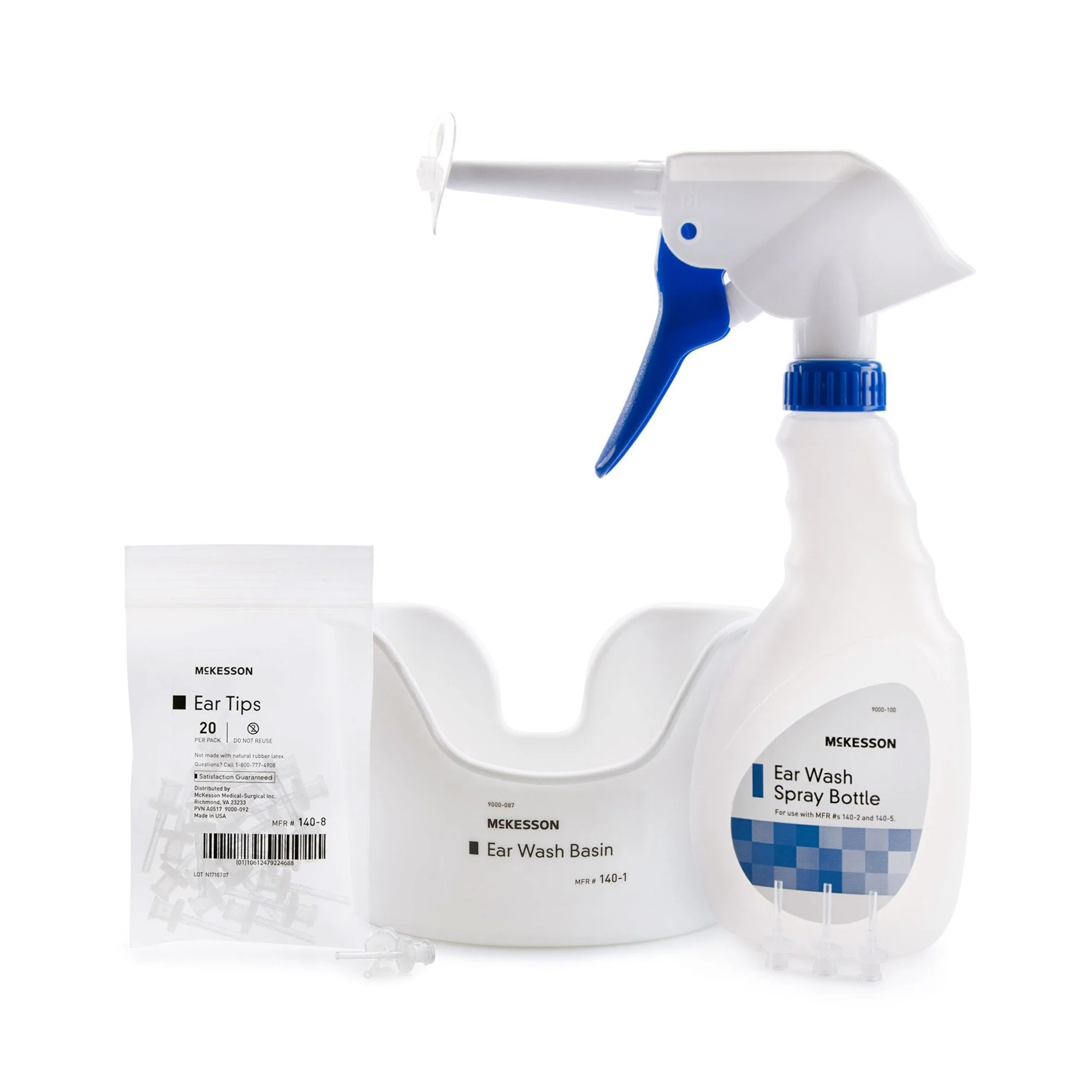 McKesson Brand McKesson Ear Wash System Kit with Rigid Tube and 23 Ear Tips (10/CS)