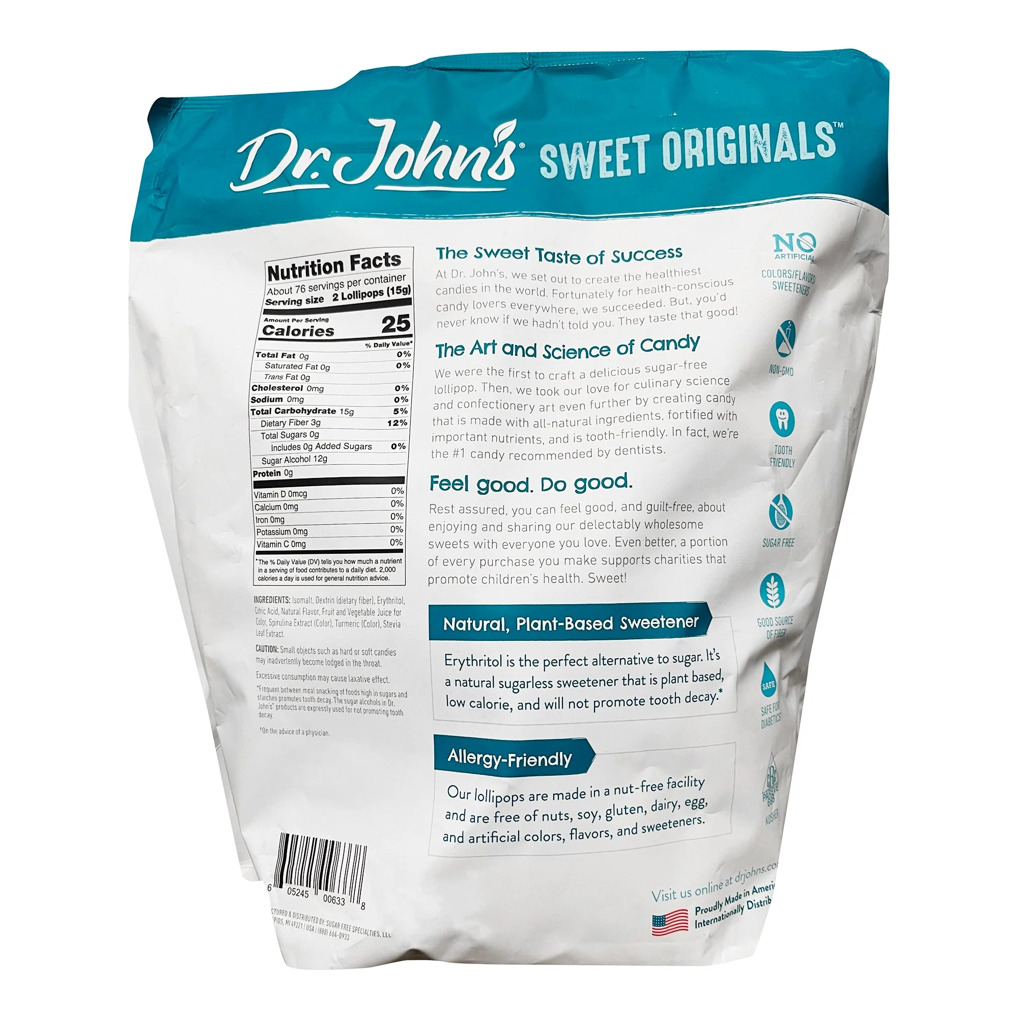 Medibadge Dr. John's Candies Sugar-Free Lollipop (132/BG) - Image 2