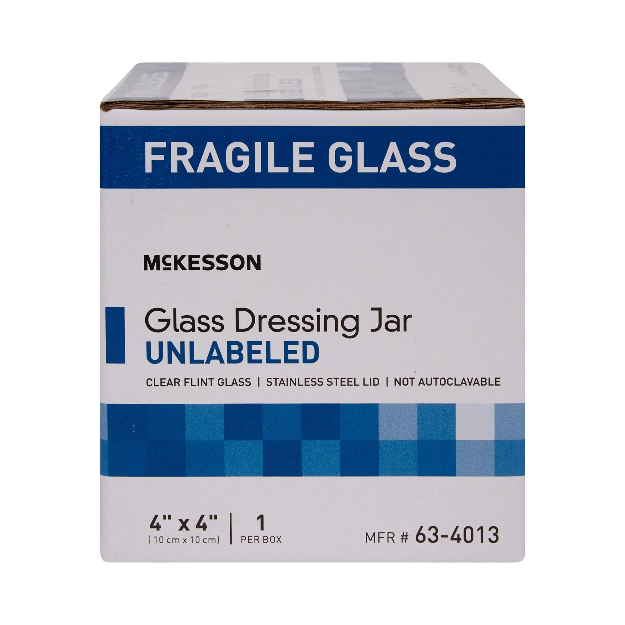 McKesson Brand McKesson Glass Unlabeled Sundry Jar, 4 x 4 in (6/BX)