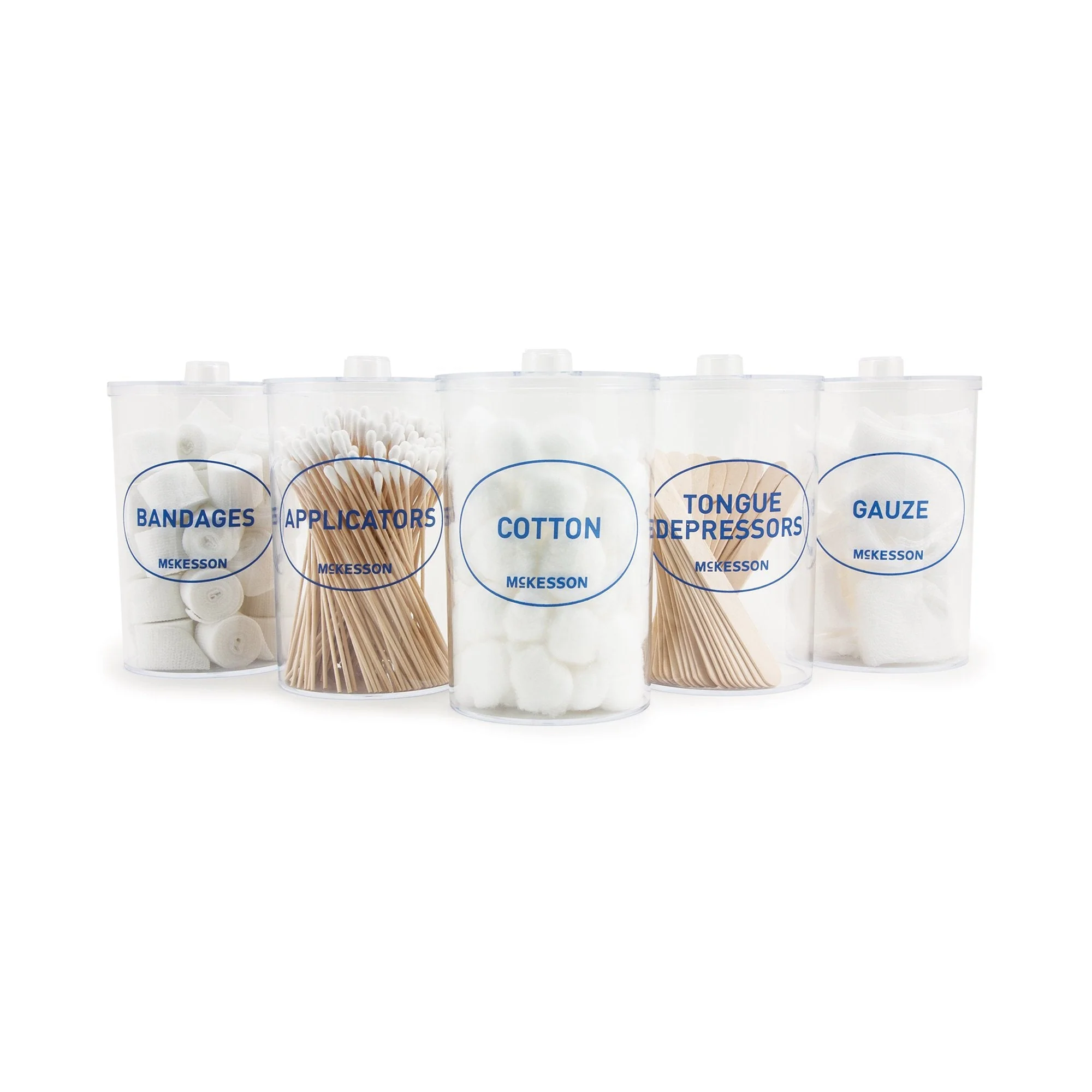 McKesson Brand McKesson Plastic Labeled Sundry Jar, 4.25 x 6.6 in