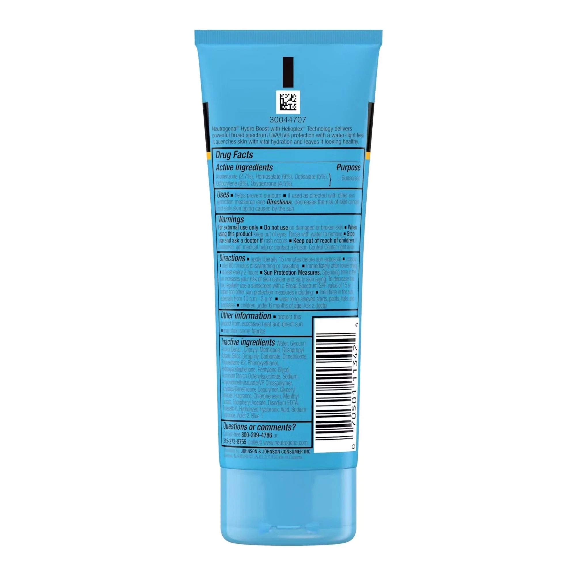 J & J Sales Neutrogena Hydro Boost Water Gel Lotion Sunscreen SPF 50, 3-ounce Tube - Image 2