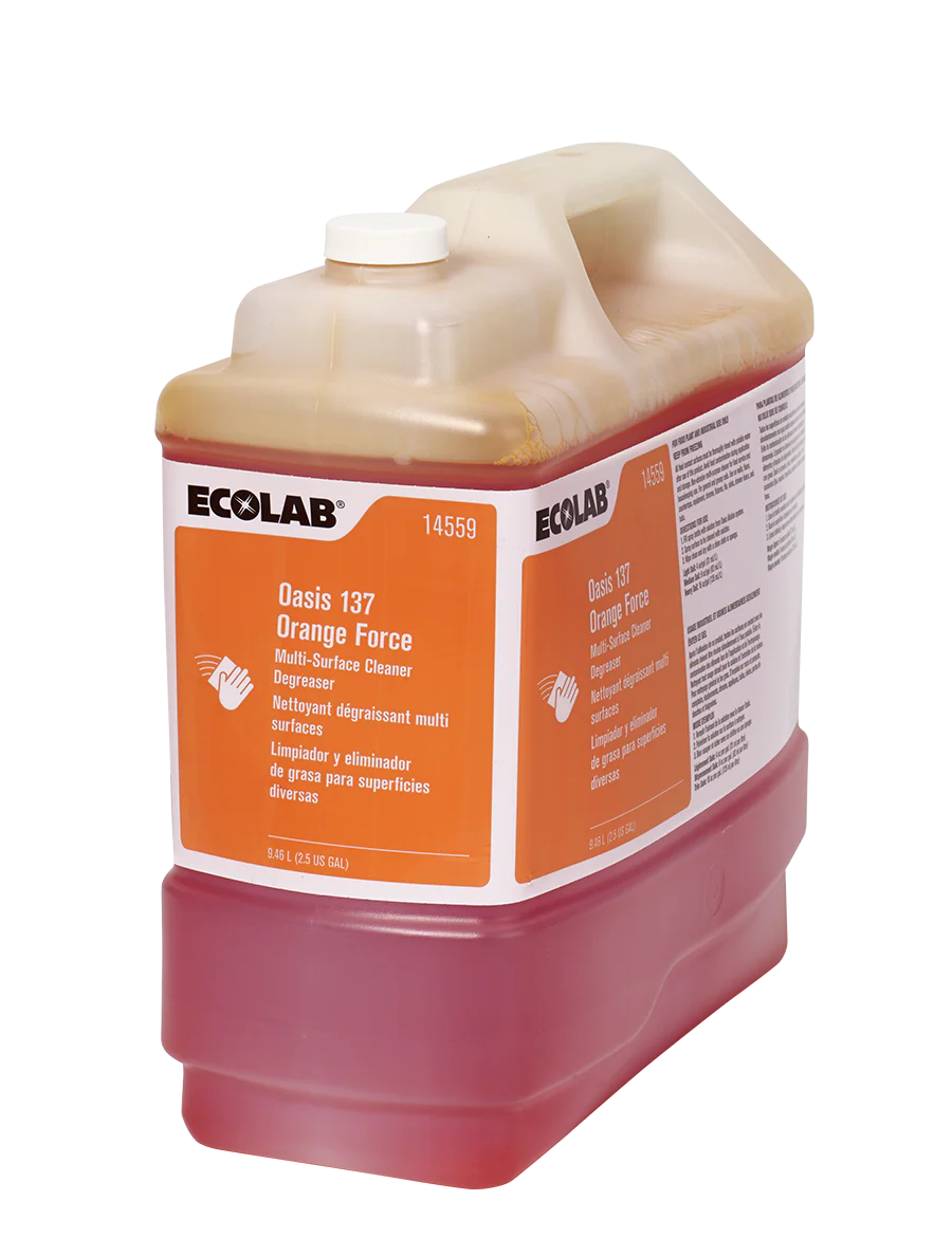 Ecolab Oasis 137 Orange Force Surface Cleaner / Degreaser