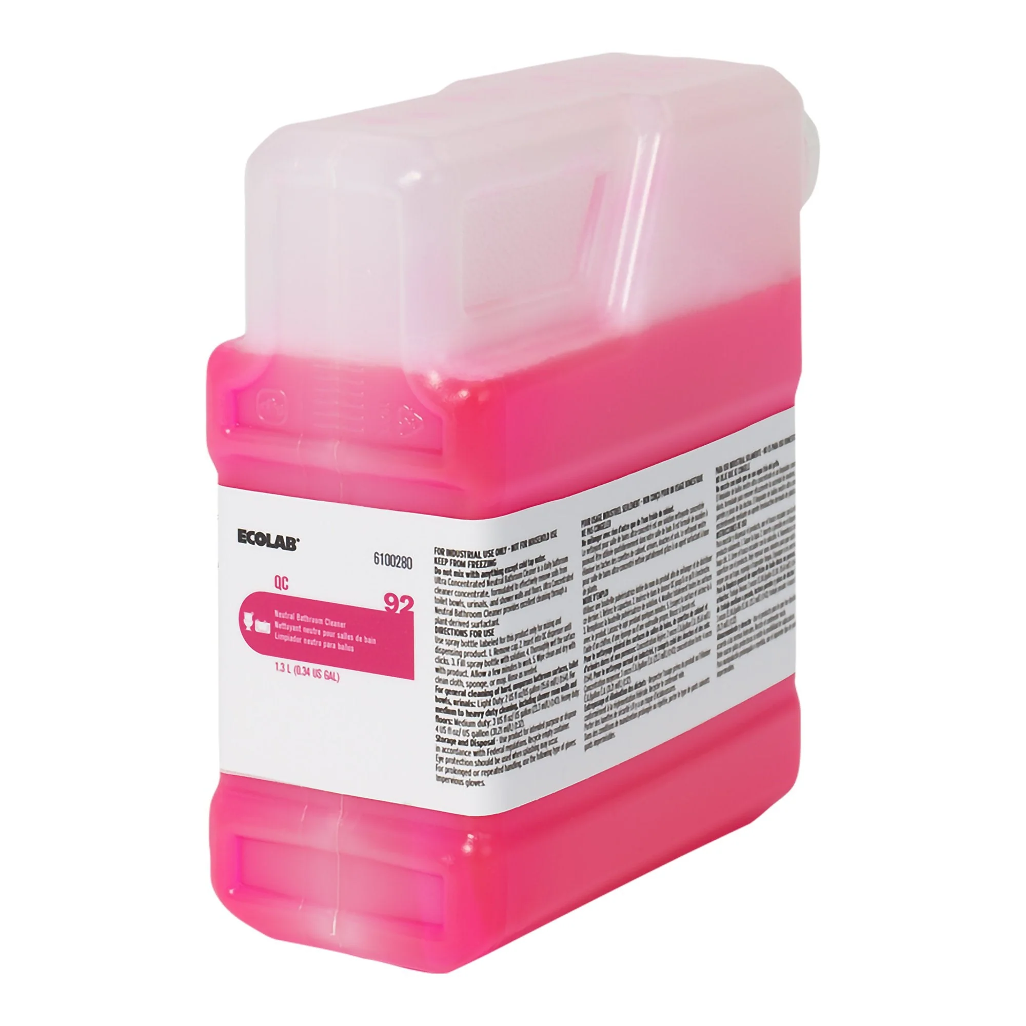 Ecolab QC 93 Ultra Concentrated Acid Bathroom Cleaner (2/CS)