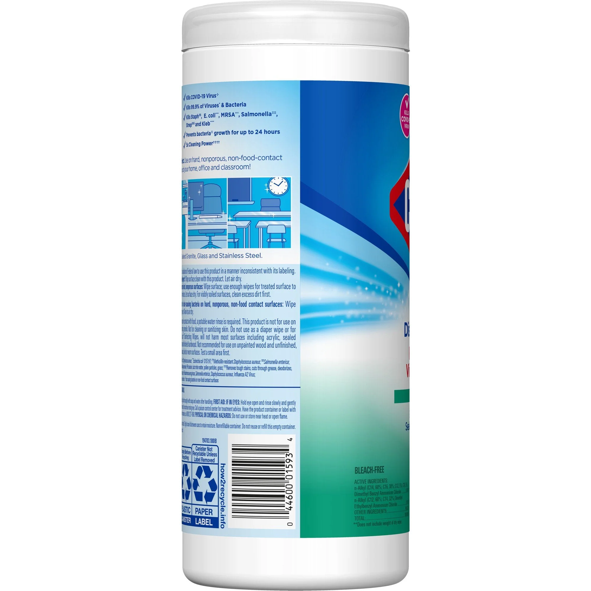 The Clorox Company Clorox Disinfecting Wipes, Fresh Scent, 35 ct. (12/CS) - Image 3