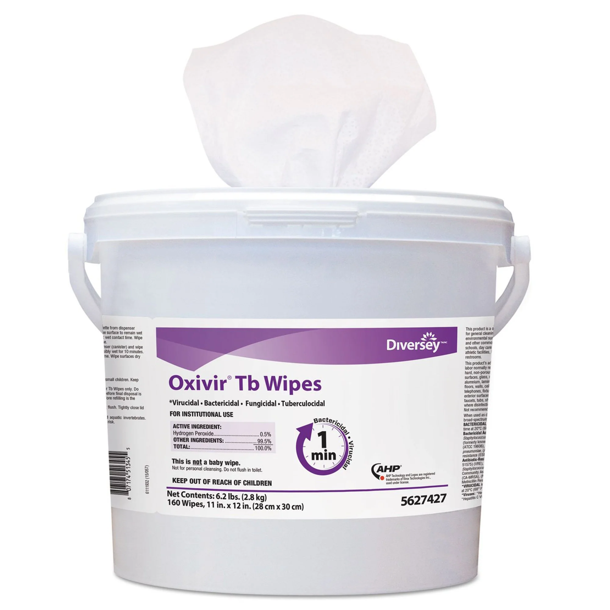 Essendant Co/United Stationers Diversey Oxivir Tb Surface Disinfectant Wipes, 160 count (640/CS)