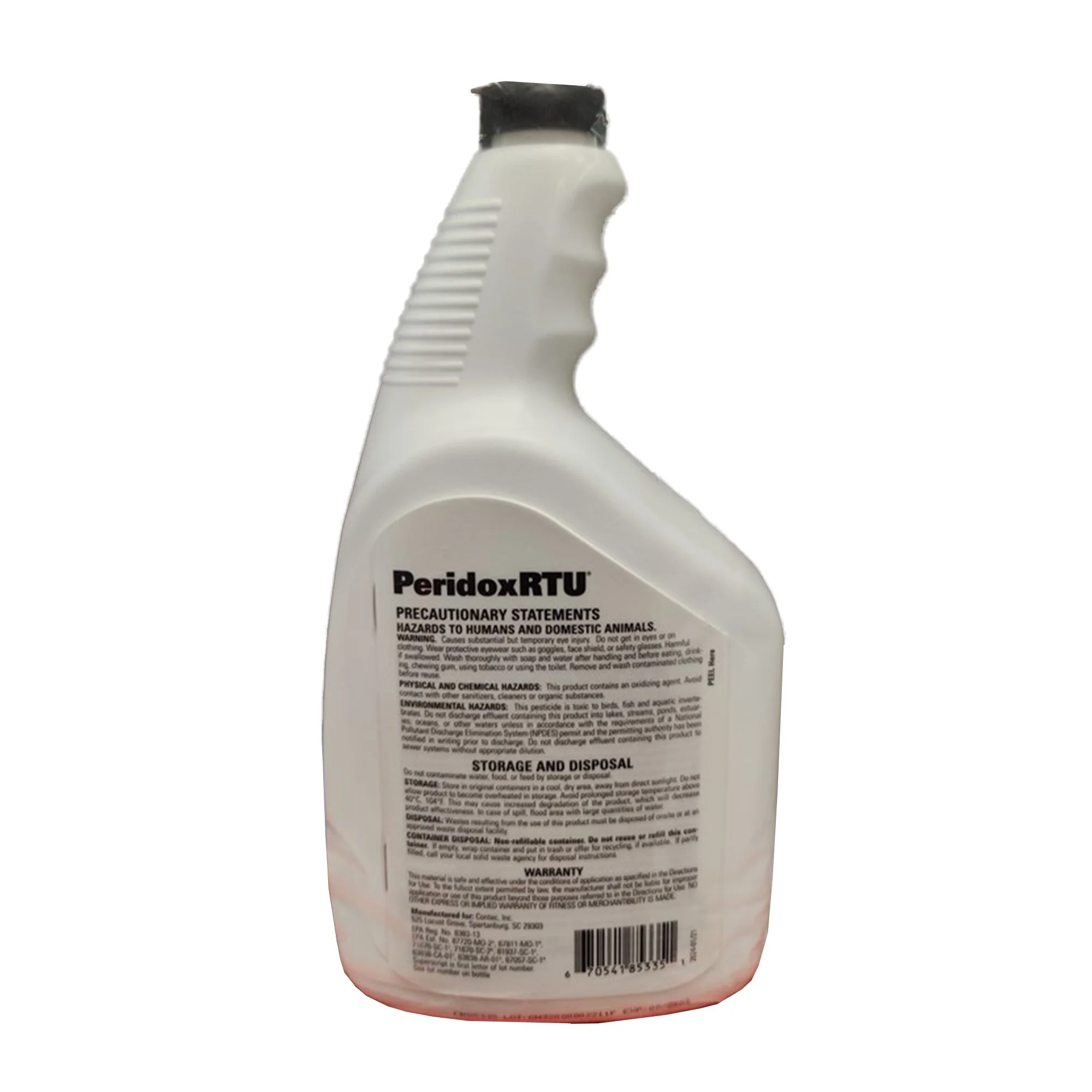 Fisher Anatomical Contec PeridoxRTU Surface Disinfectant Cleaner, 32 oz. Bottle (6/CS) - Image 2