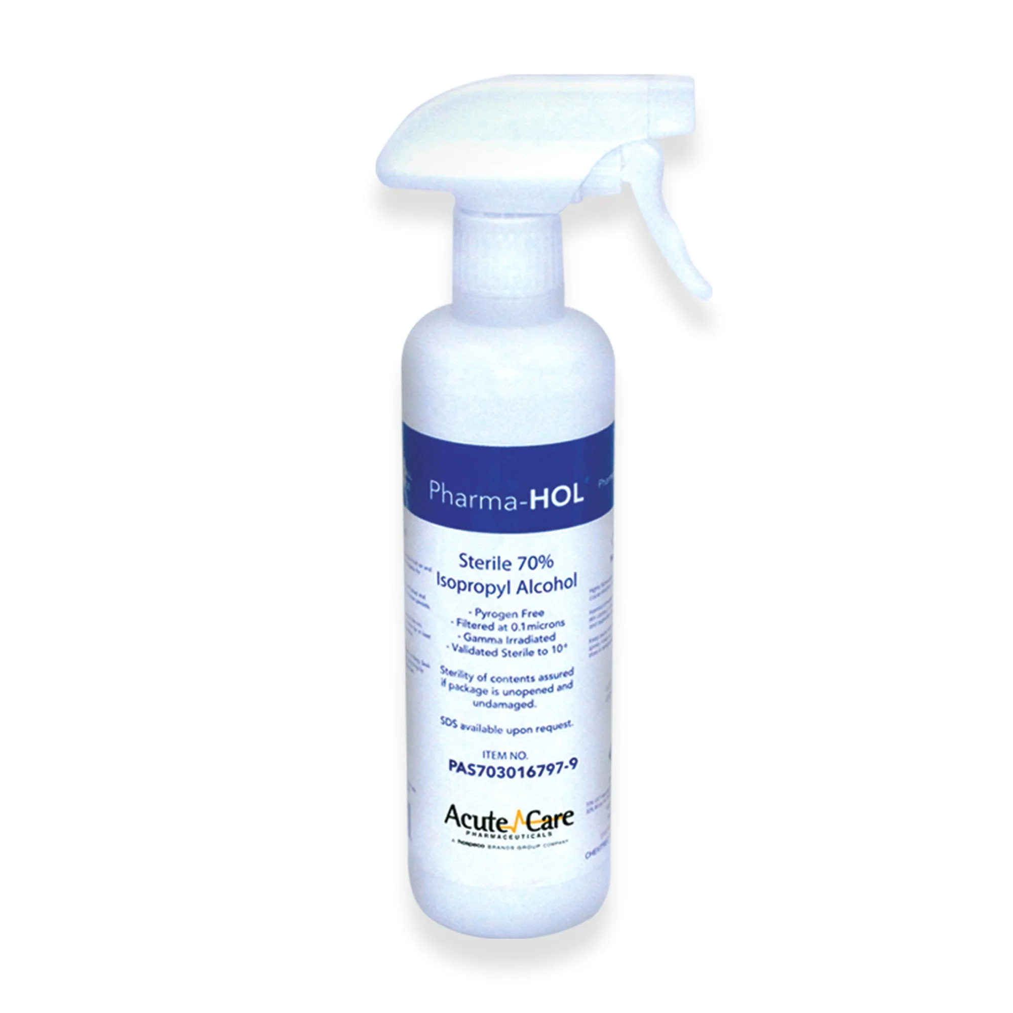 Acute Care Pharmaceuticals Surface Disinfectant Cleaner Pharma-Hol Alcohol Based Trigger Spray Liquid 16 oz. Bottle Alcohol Scent Sterile (9/CS)
