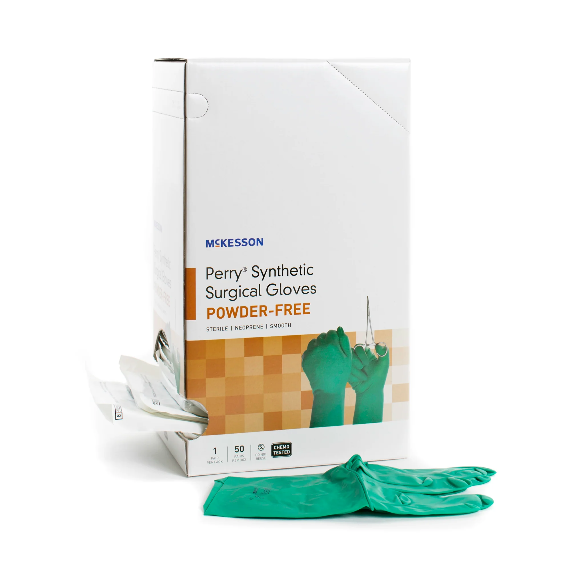 McKesson Brand McKesson Perry Performance Plus Polychloroprene Surgical Glove, Size 5.5, Green (200/CS)