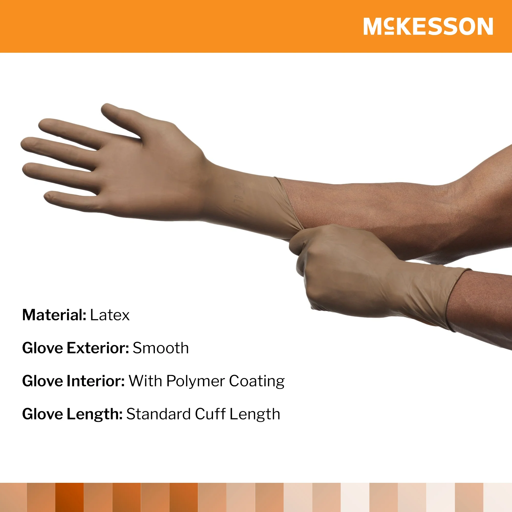 McKesson Brand McKesson Perry Latex Surgical Glove, Size 6, Brown (200/CS) - Image 3