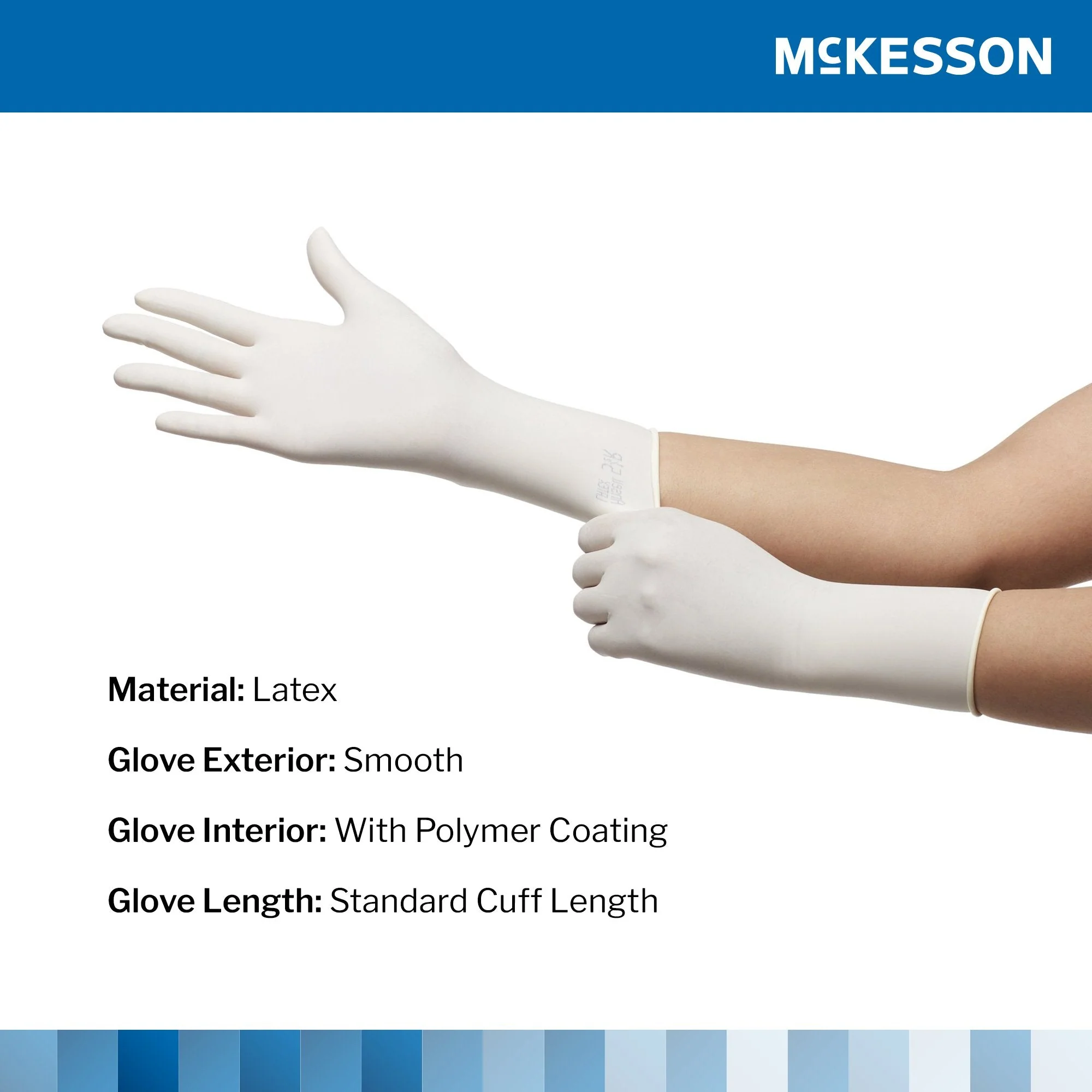 McKesson Brand McKesson Perry Performance Plus Surgical Glove, Size 8.5, Cream (200/CS) - Image 3