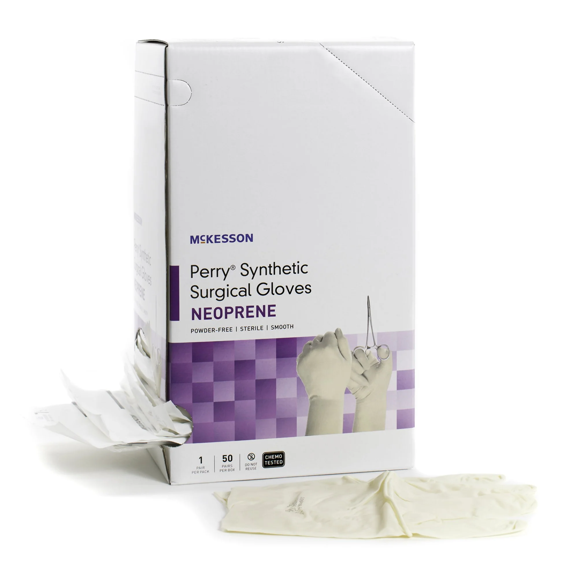 McKesson Brand McKesson Perry Polychloroprene Surgical Glove, Size 7, Cream (200/CS)