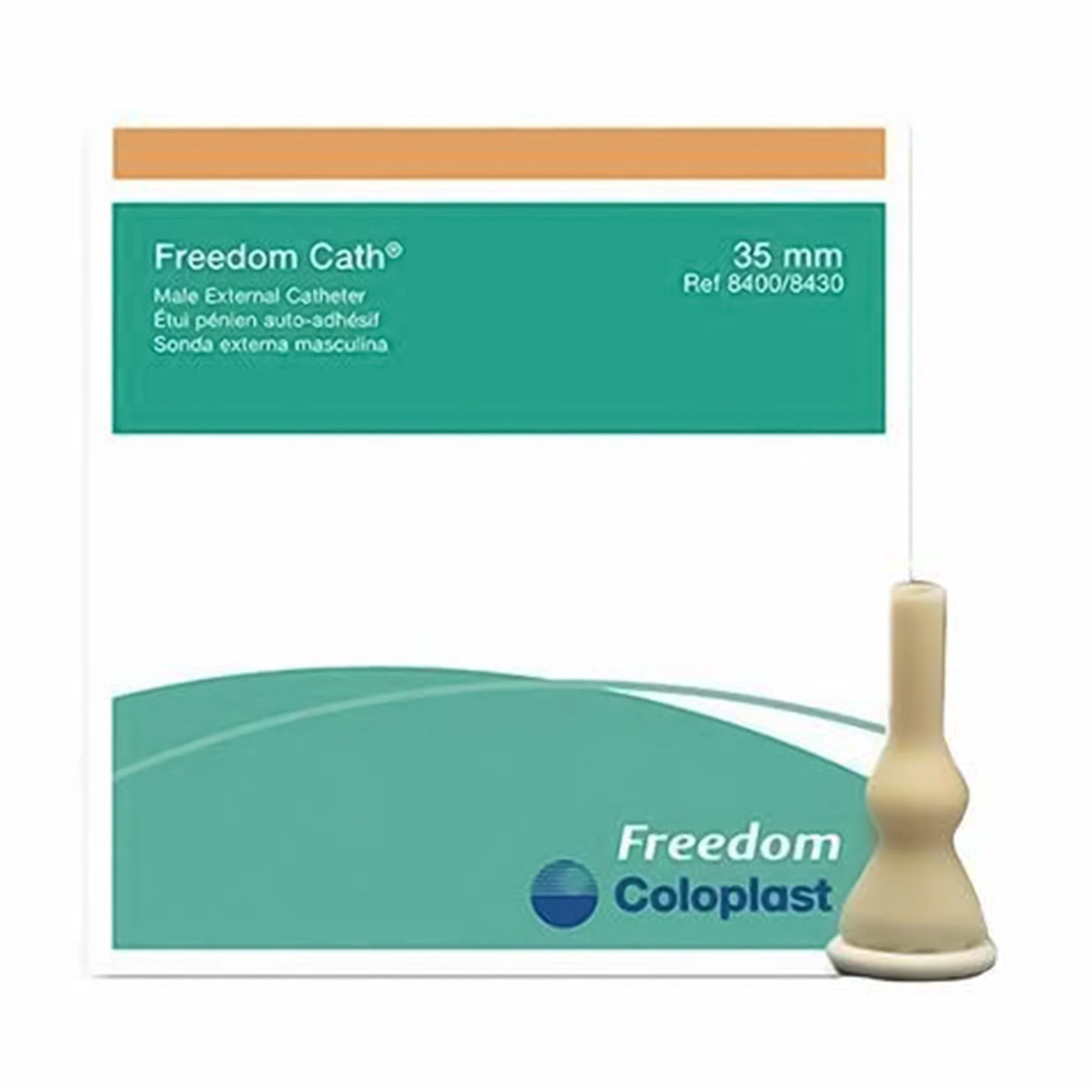 Coloplast Freedom Cath Male External Catheter, Self-Adhesive, Nonsterile, Large 35 mm (30/BX)