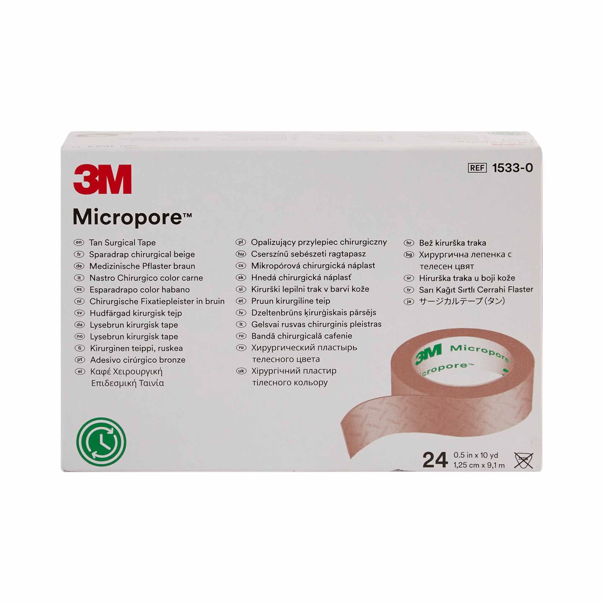 Solventum Corporation 3M Micropore Paper Medical Tape, 1/2 Inch x 10 Yard, Tan (240/CS) - Image 2