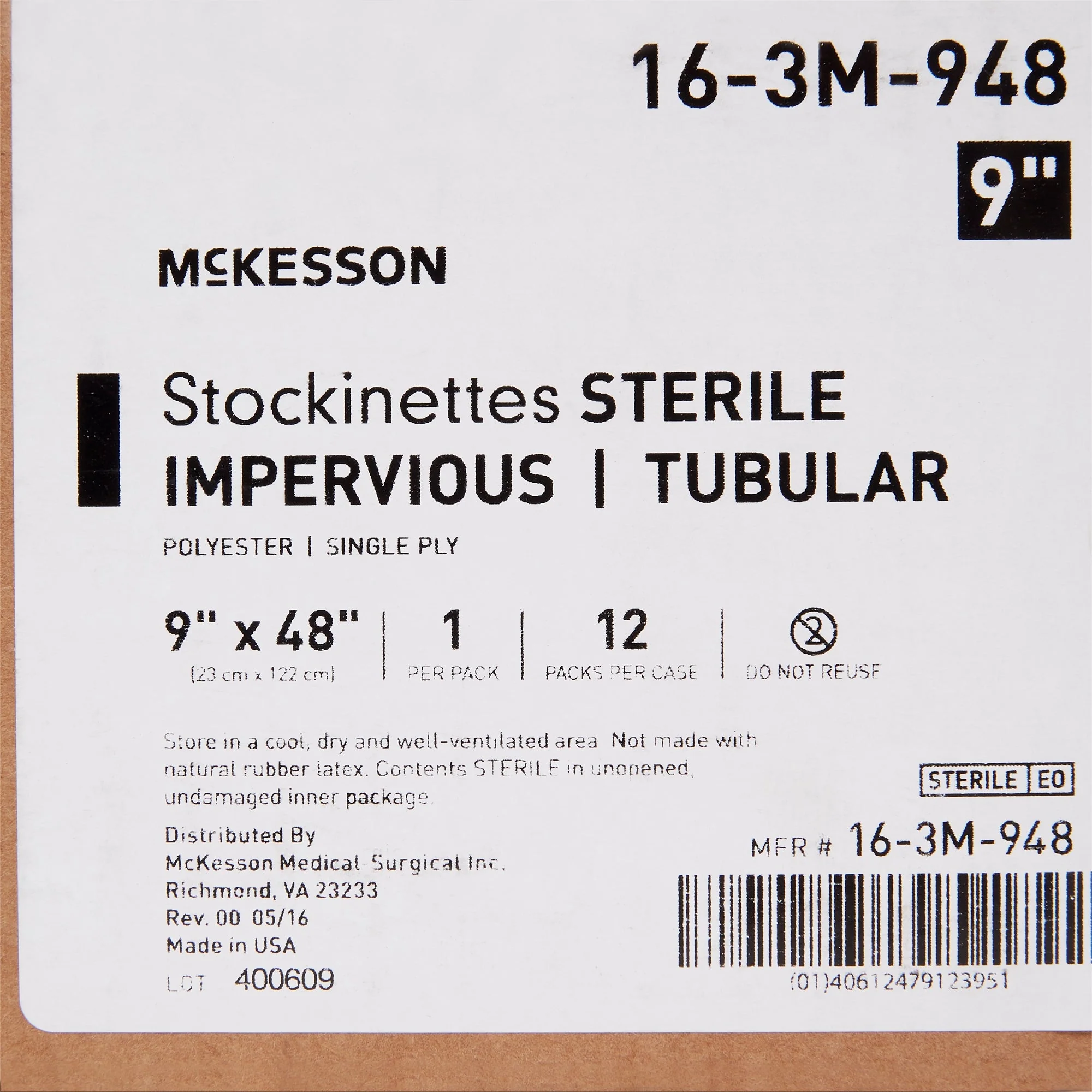 McKesson Brand McKesson Impervious Surgical Stockinette, 9 x 48 Inch (12/CS) - Image 6