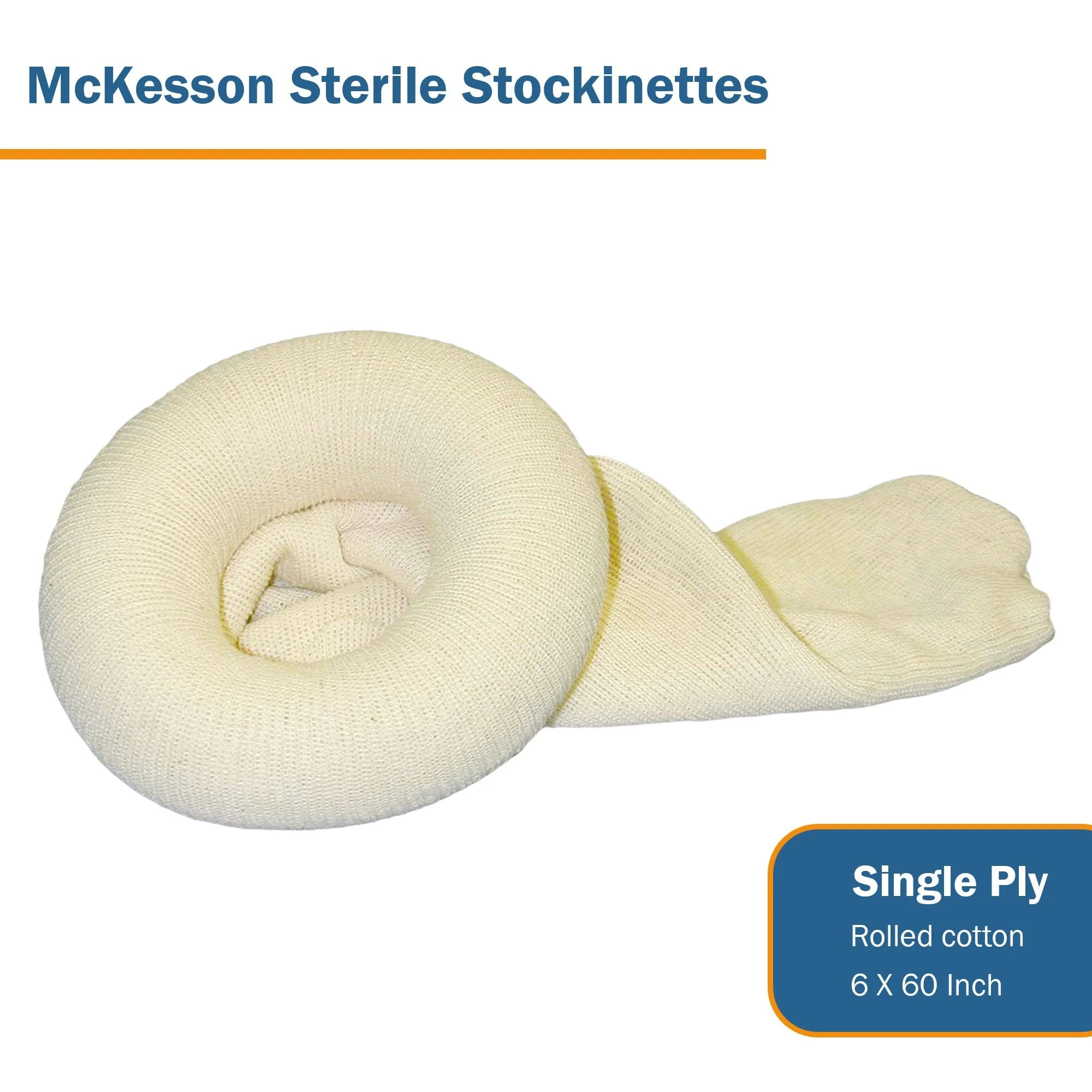 McKesson Brand McKesson Beige Cotton Tubular Stockinette, 6 x 60 Inch (30/CS) - Image 2