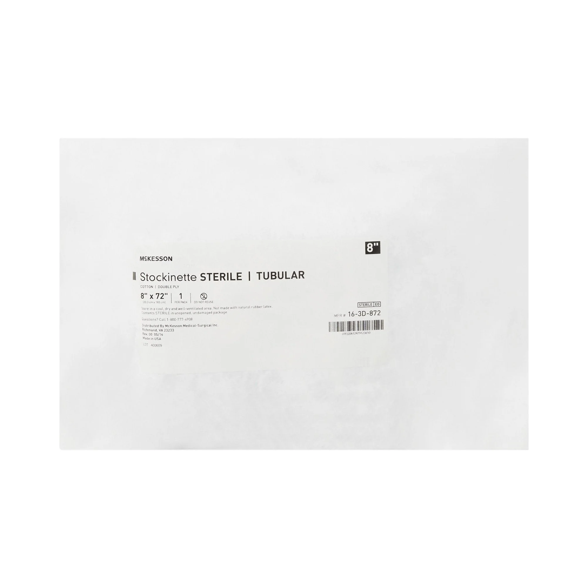 McKesson Brand McKesson Beige Cotton Tubular Stockinette, 8 x 72 Inch (12/CS) - Image 2