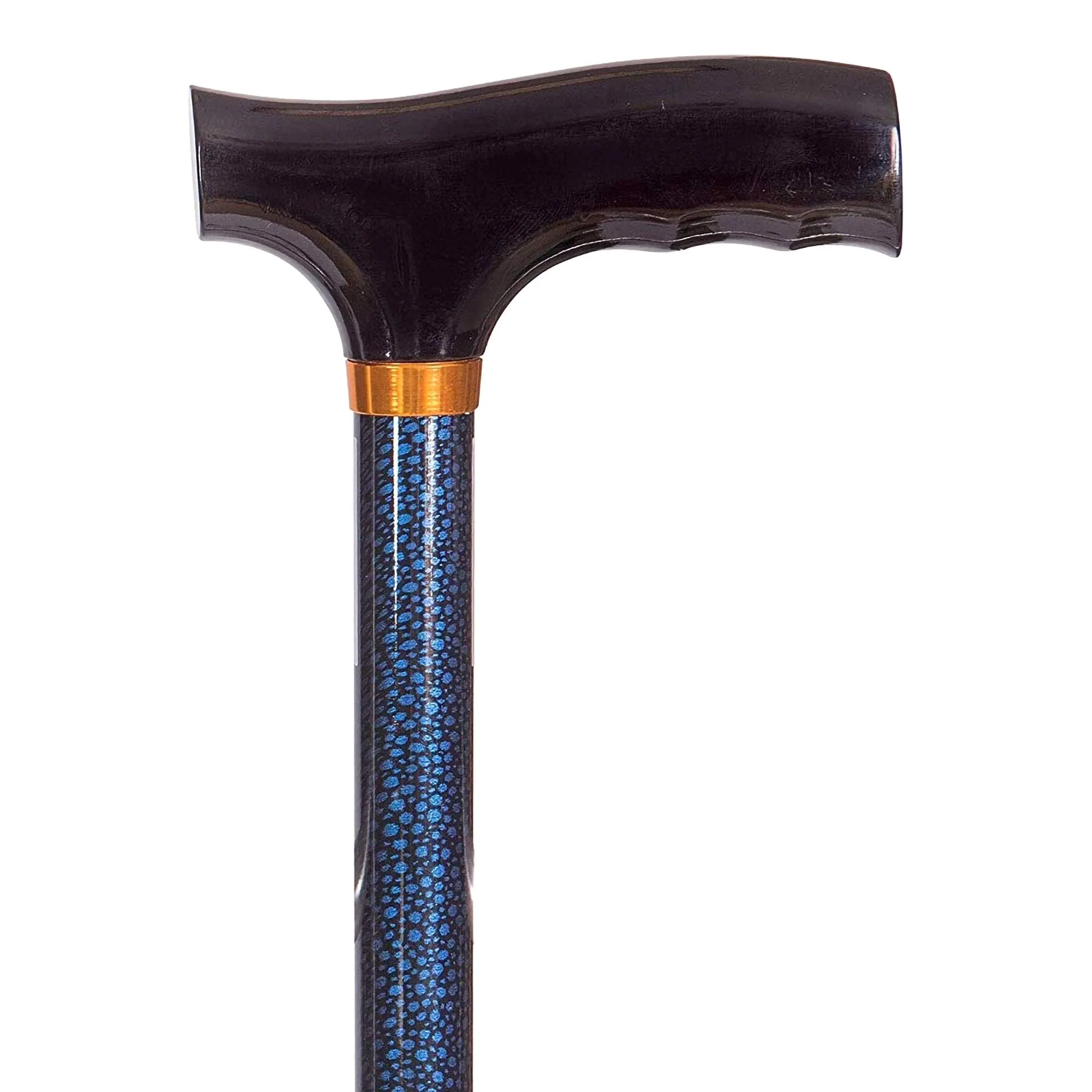 Mabis Healthcare DMI Lightweight Adjustable T-Handle Cane, Blue, 31 – 40 Inch Height - Image 2