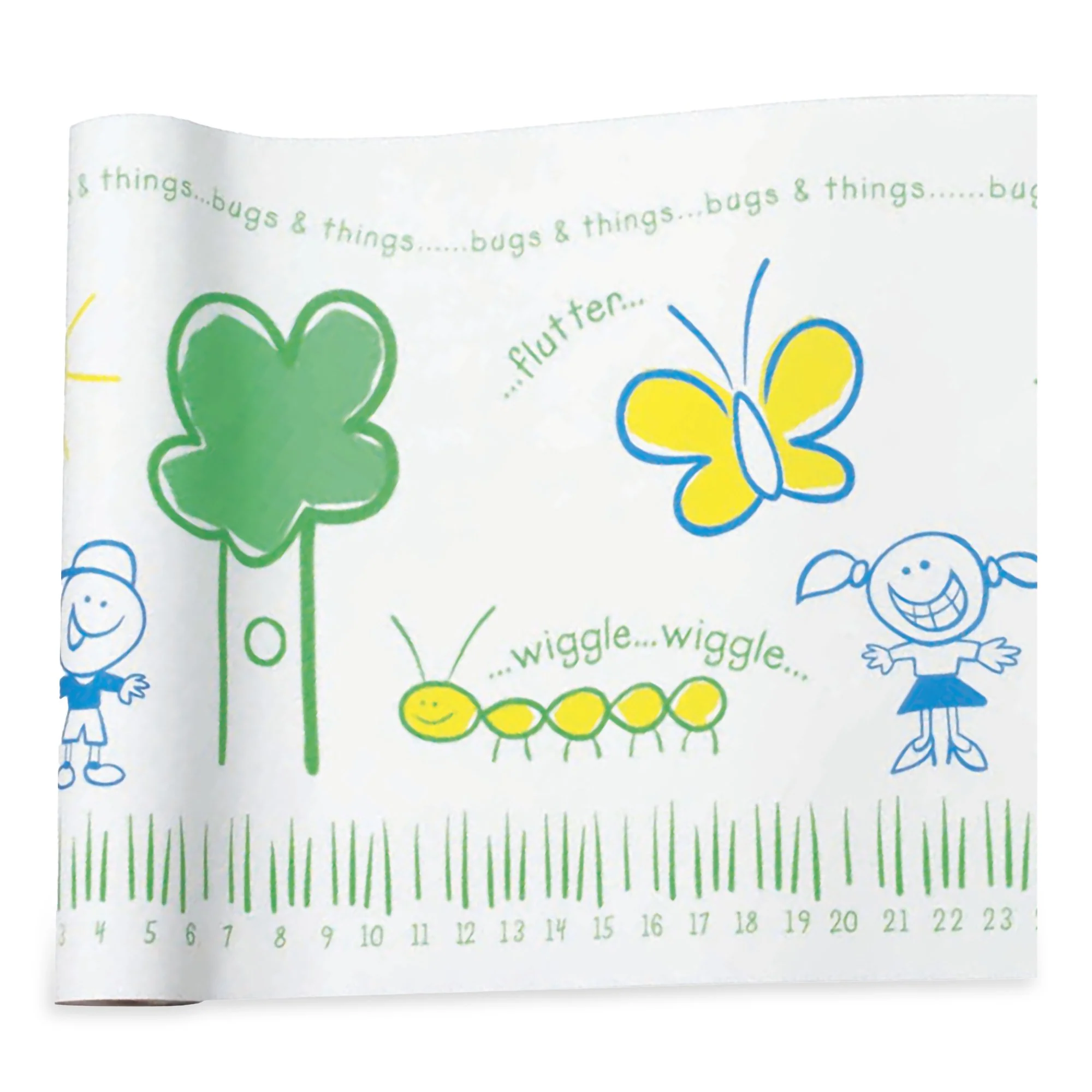 McKesson Brand McKesson Crepe Table Paper, 18 Inch x 125 Foot, Print (Bugs and Things) (6/CS) - Image 3